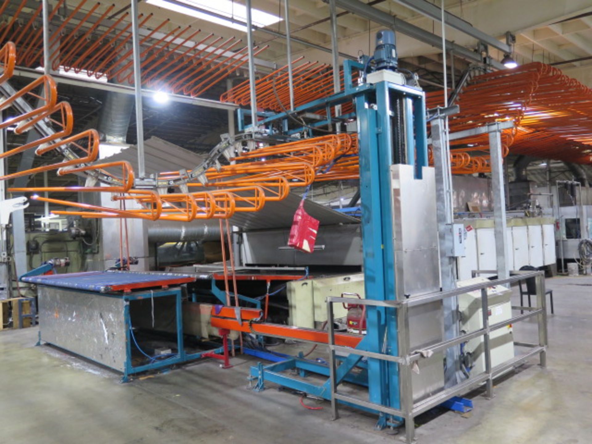 Termoelettromeccanica T.S.C. Stacker Conveyor System w/ PLC Controls,400’ Overhead Convey,SOLD AS IS
