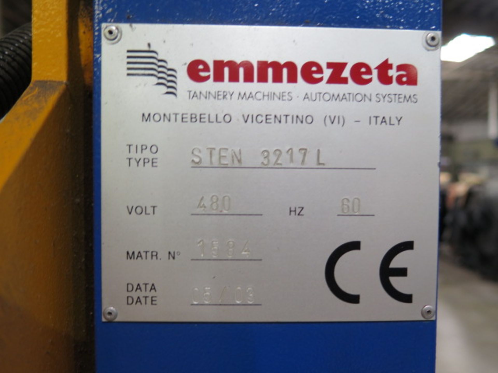 2003 Emmezeta Tannery mdl. STEN 3217L 3-Meter Universal Stacker s/n 1584 w/ PLC Controls, SOLD AS IS - Image 13 of 13