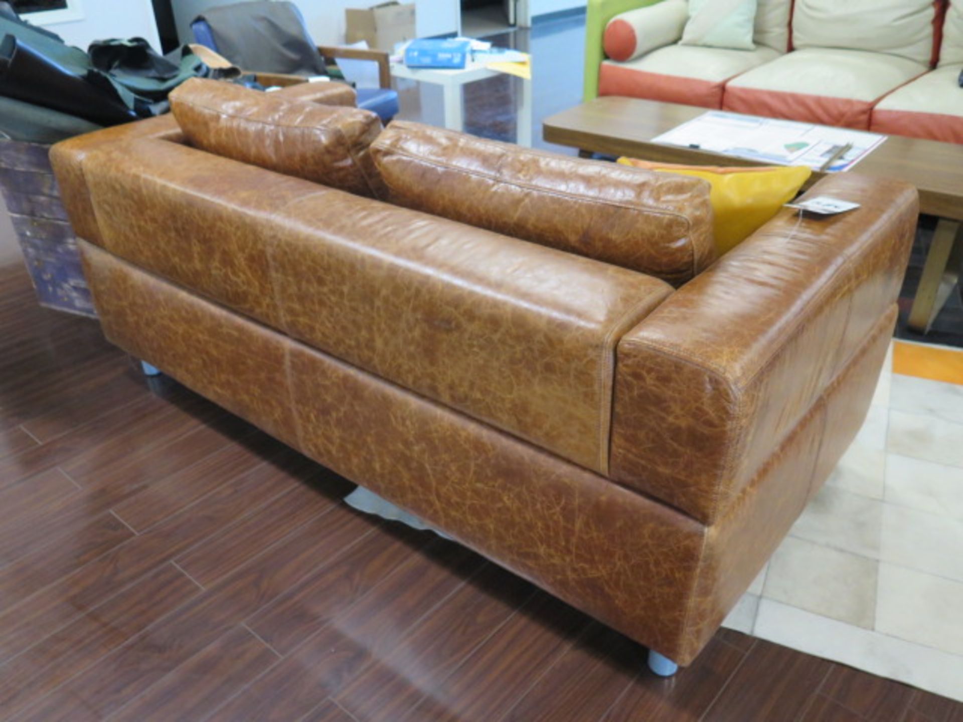 Leather Couch (SOLD AS-IS - NO WARRANTY) - Image 3 of 4