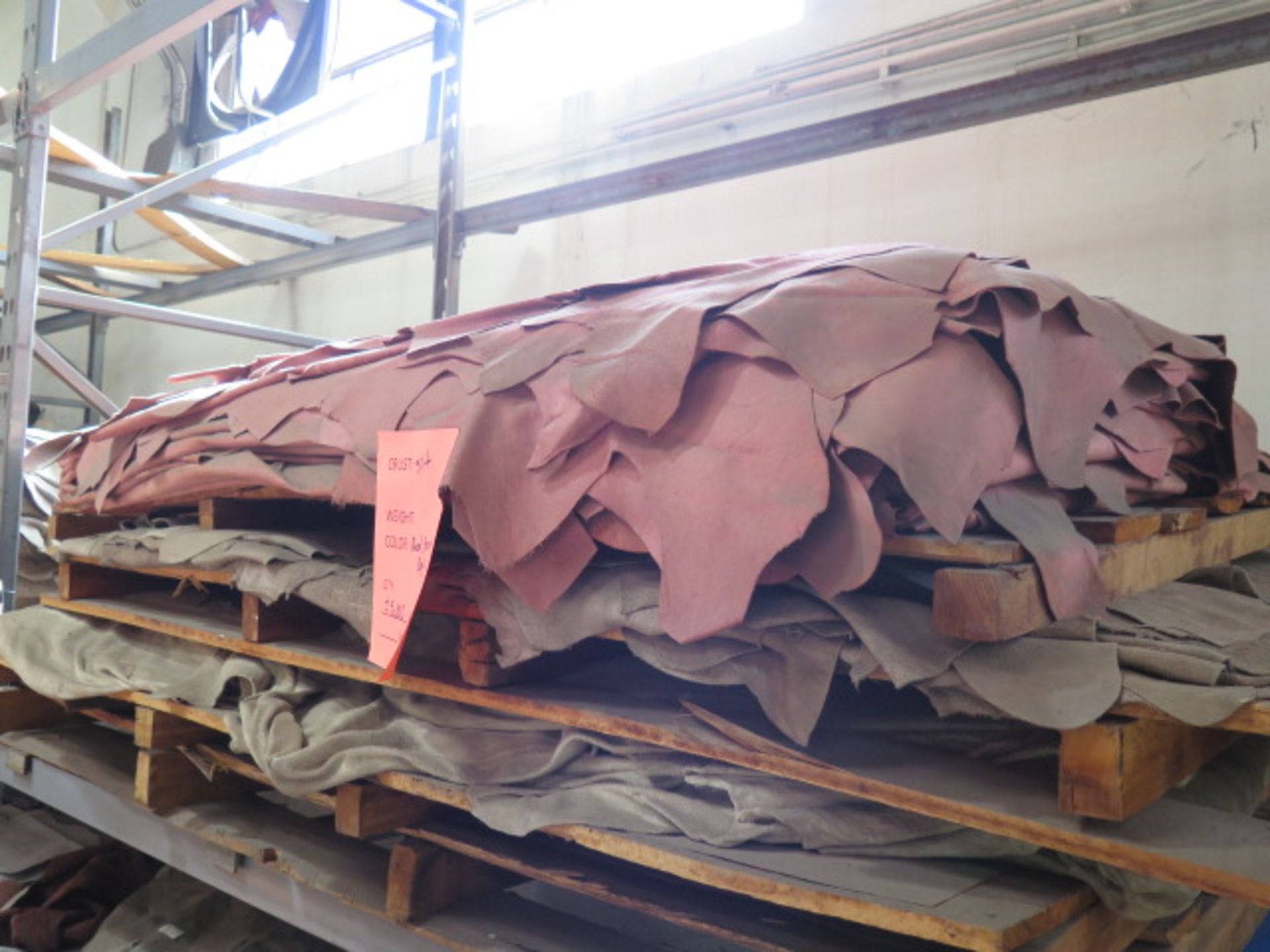 Leather Splits, Red, Brown, Beige, 5000 Sq/Ft, Hides (SOLD AS-IS - NO WARRANTY) - Image 2 of 7
