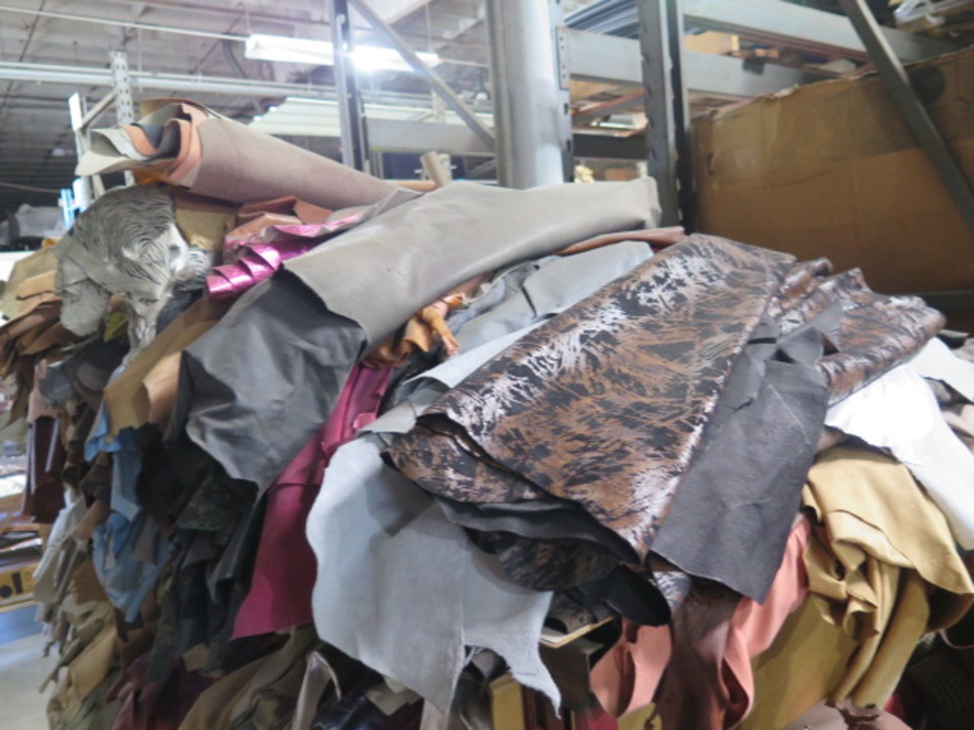Leather Lamb Skin, 15,000 Sq/Ft w/ Rack (SOLD AS-IS - NO WARRANTY) - Image 4 of 12