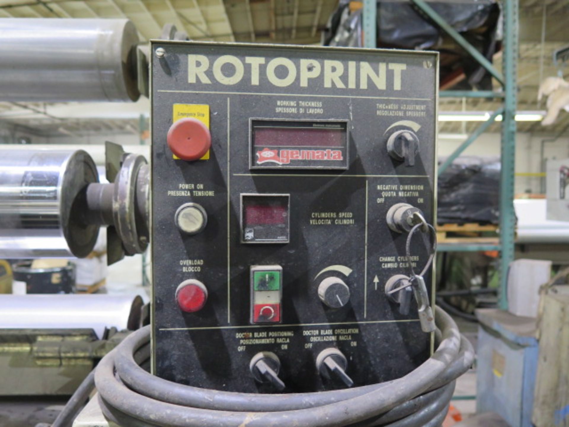 1997 Gemata “Rotoprint” 1800/4 75” Roller Coating Machine s/n 972046 (SOLD AS-IS - NO WARRANTY) - Image 13 of 14