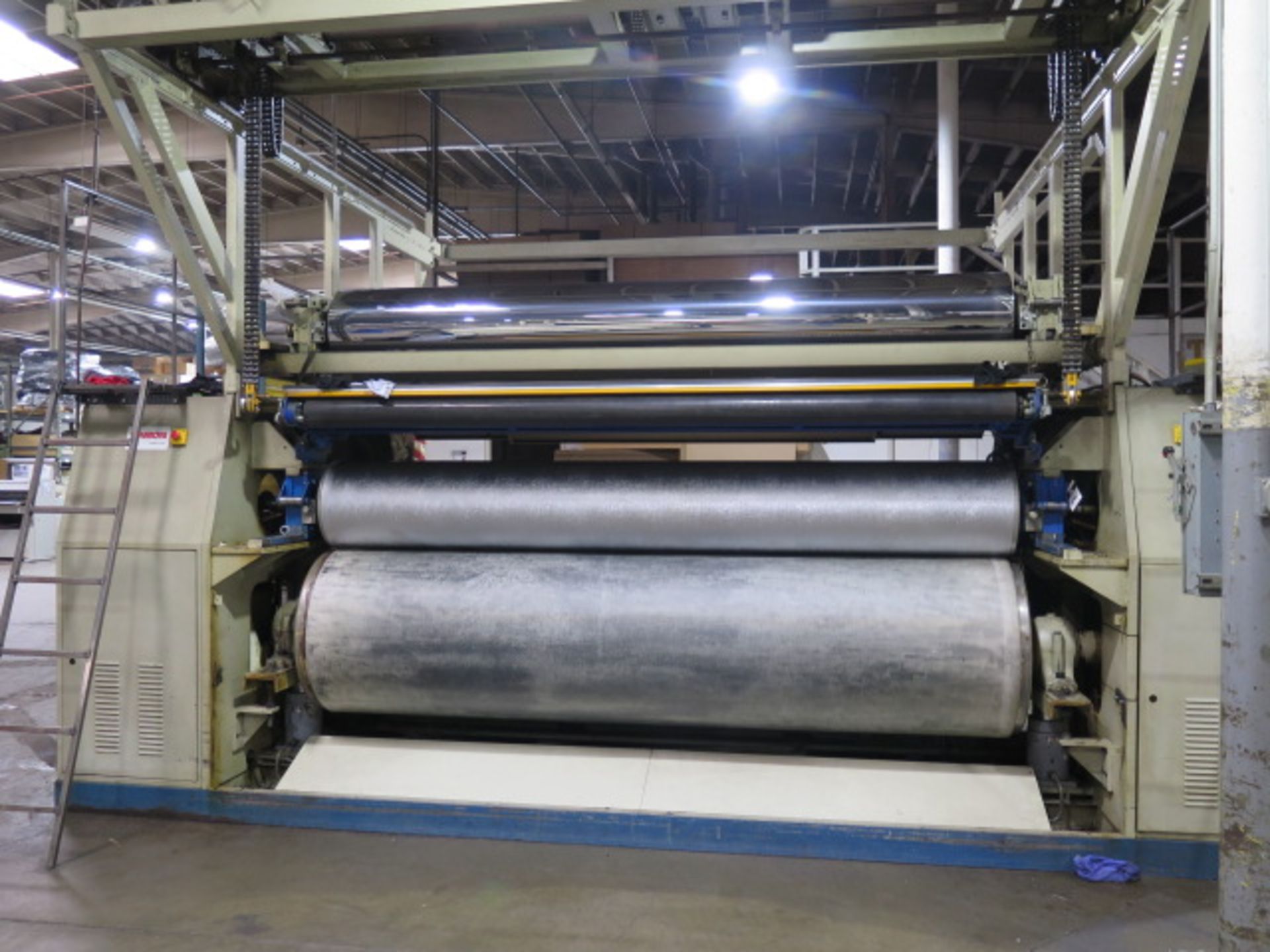 1996 Tomboni Turbigo 3-Meter Leather Feed Ironing and Roller Embossing Machine s/n 20071, SOLD AS IS - Image 12 of 26