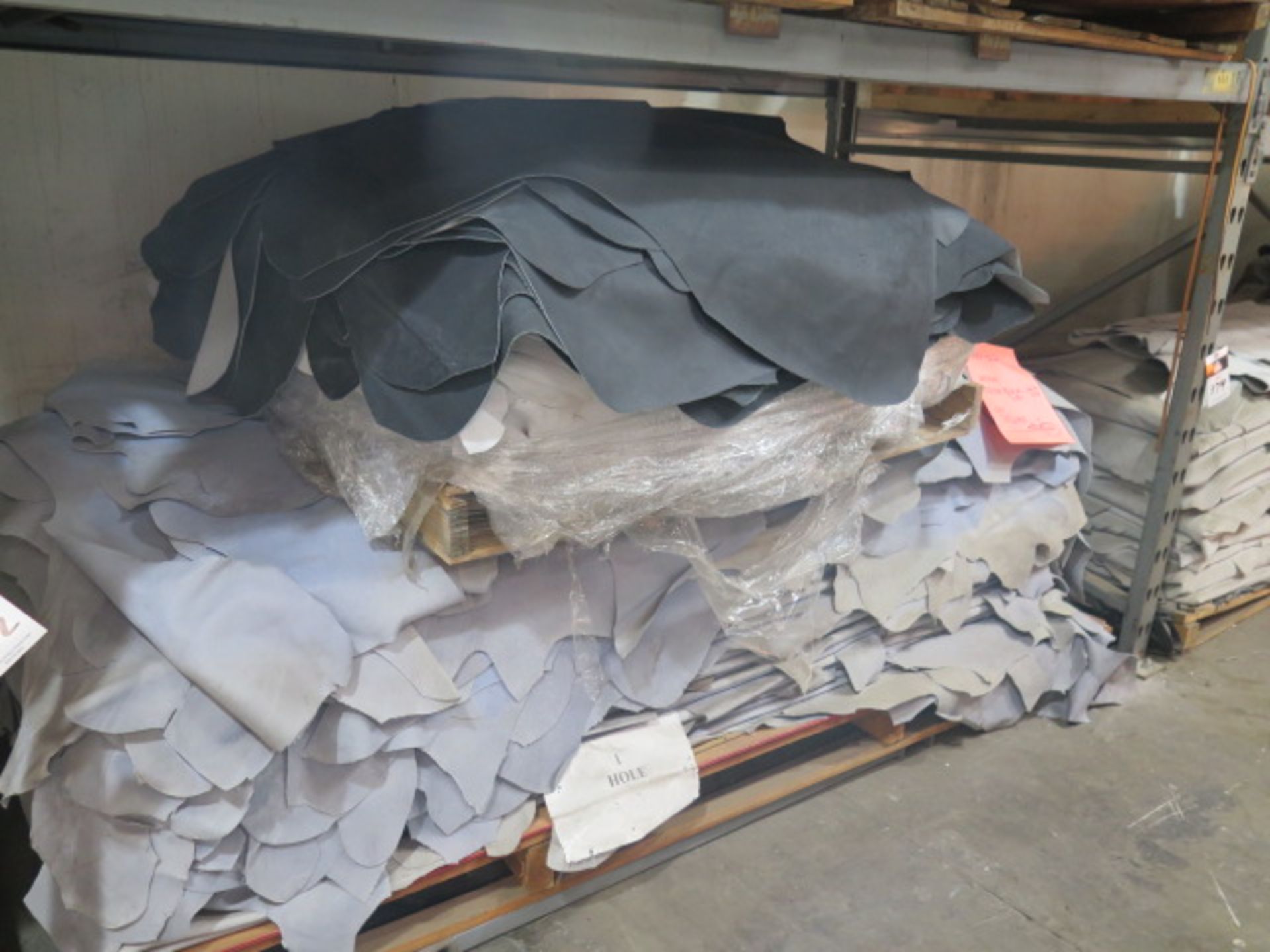 Leather Splits, Blue Hides, White Sides, 14,000 Sq/Ft (SOLD AS-IS - NO WARRANTY)