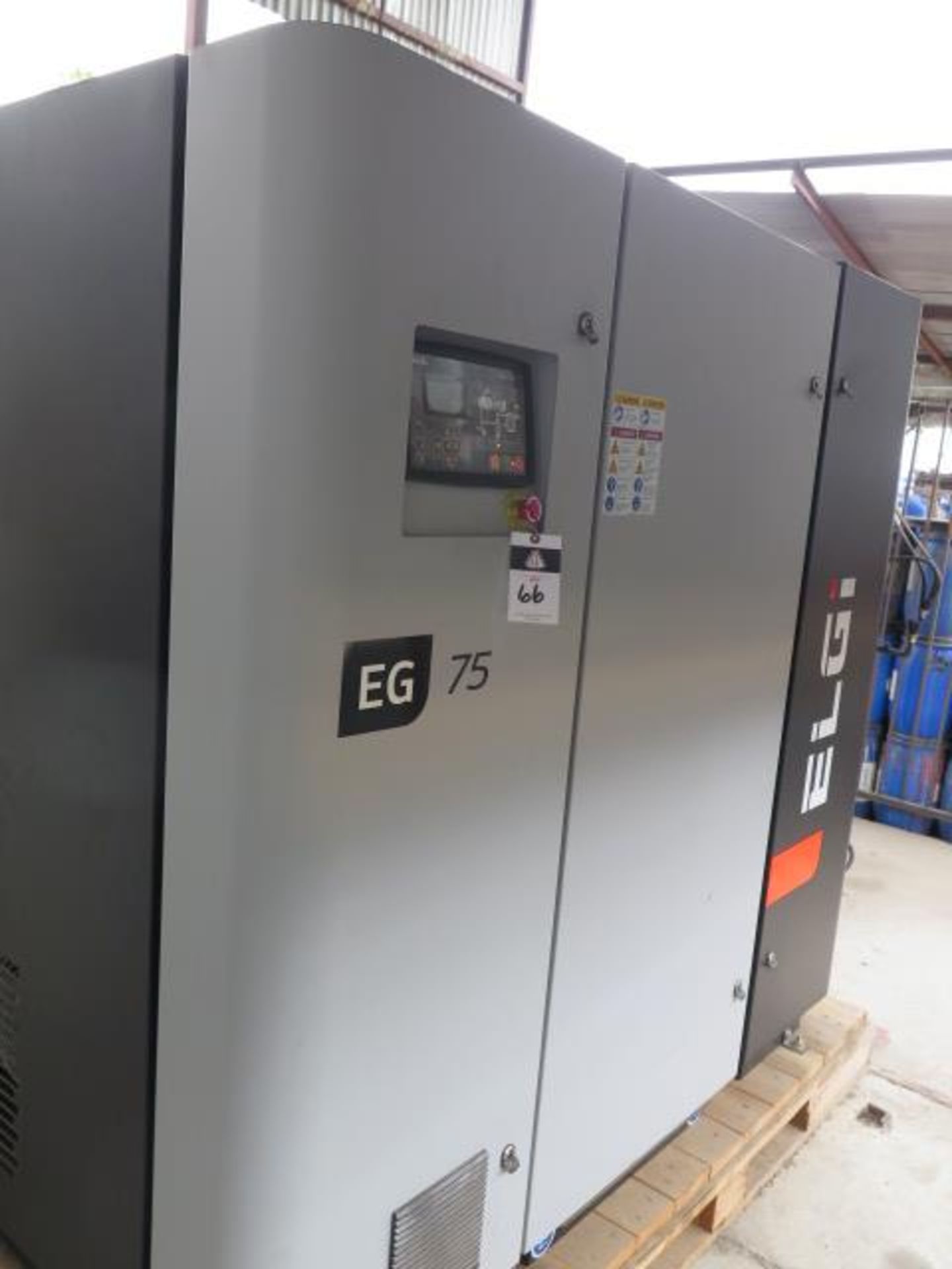 2020 Elgi EG75-125V 100Hp Rotary Air Compressor s/n MTDS030496 w/ ELGi Neuron III Digital,SOLD AS IS