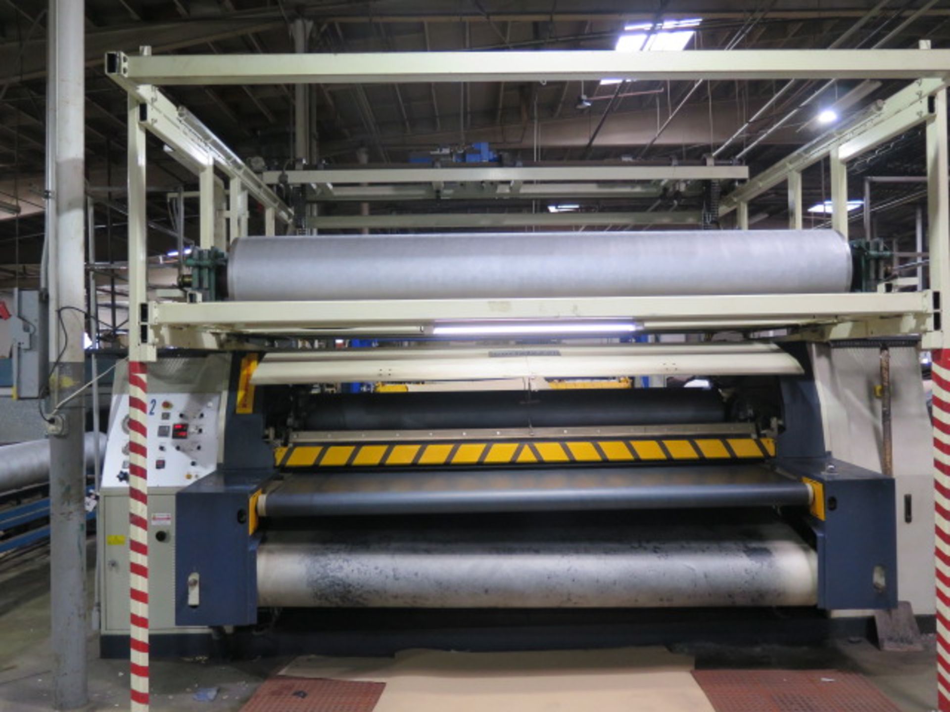 2003 Cortellezzi & Figli “Cortigran” 3-Meter Leather Feed Ironing and Roller Embossing, SOLD AS IS