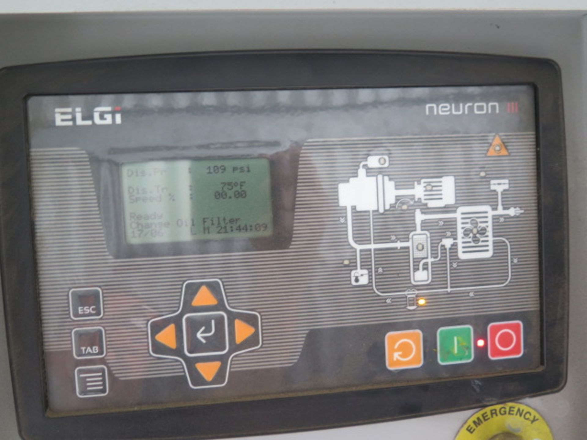 2020 Elgi EG75-125V 100Hp Rotary Air Compressor s/n MTDS030496 w/ ELGi Neuron III Digital,SOLD AS IS - Image 5 of 10