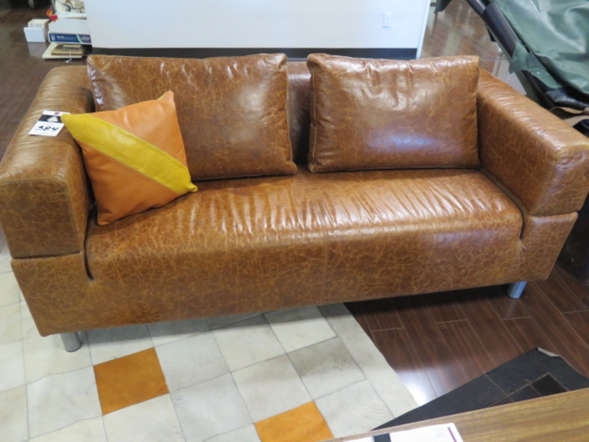 Leather Couch (SOLD AS-IS - NO WARRANTY) - Image 2 of 4