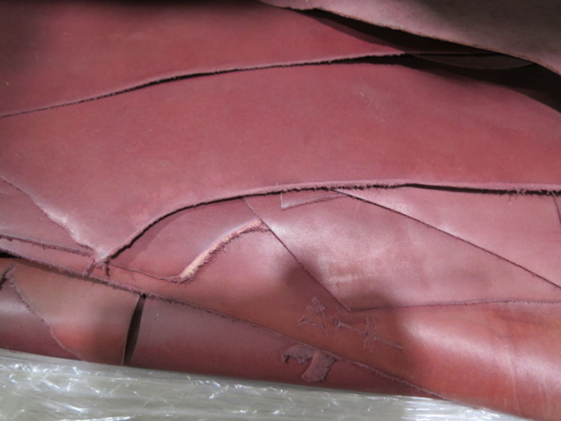 Leather Splits, Misc Grade, Red, 4250 Sq/Ft (SOLD AS-IS - NO WARRANTY) - Image 4 of 9