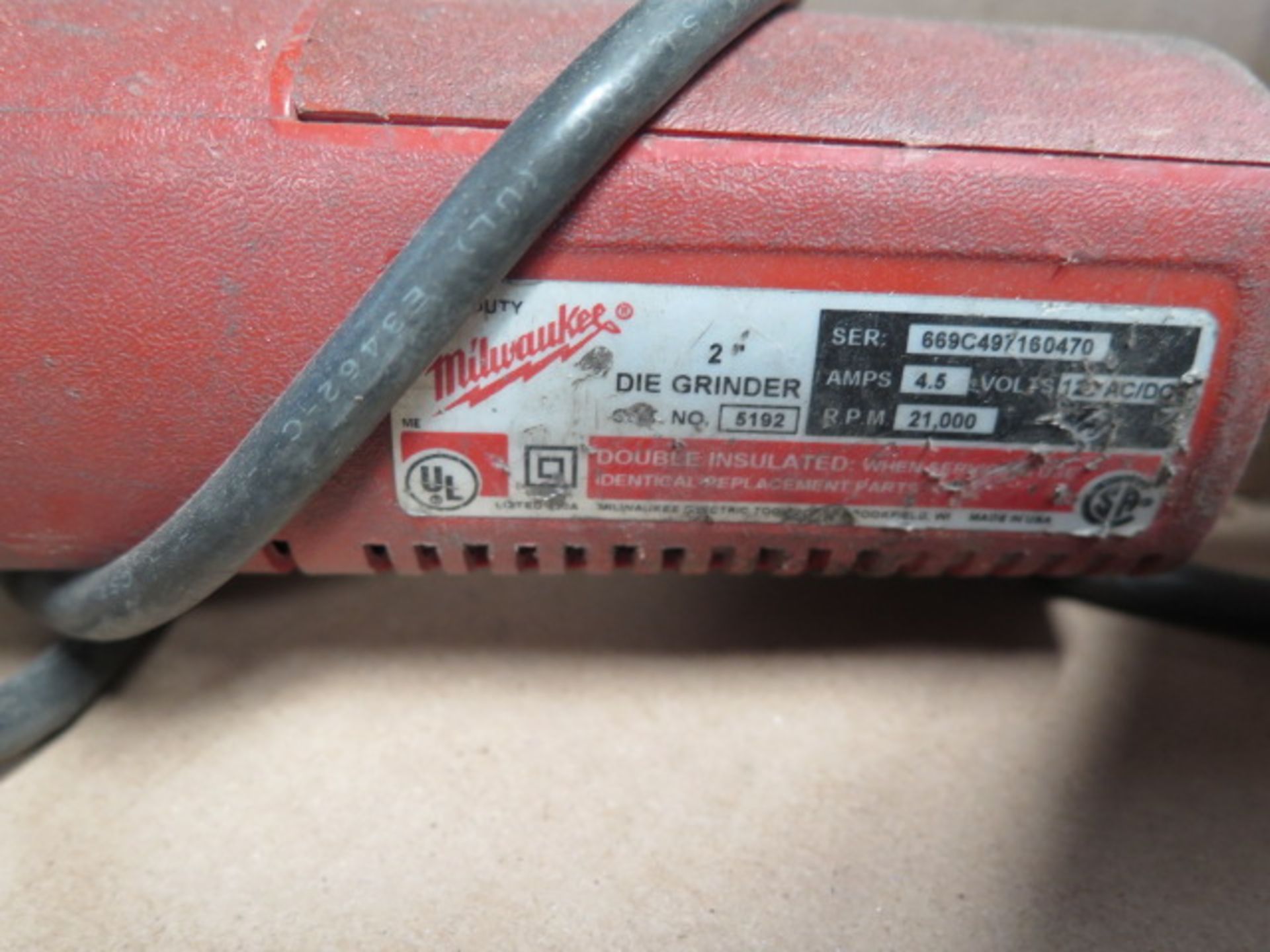 Milwaukee Straight Shaft Grinder (SOLD AS-IS - NO WARRANTY) - Image 4 of 4