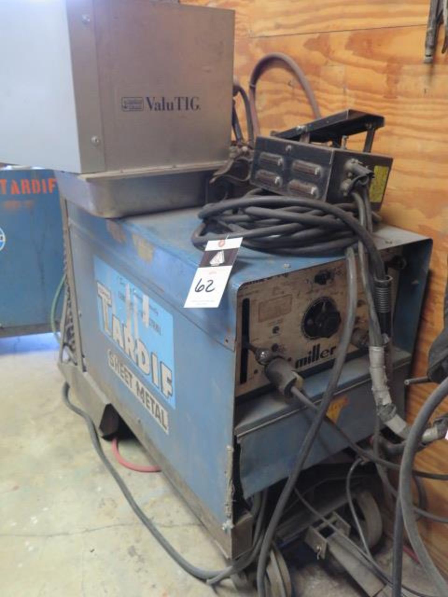 Miller Dialarc HF Arc Welding Power Source w/ ValuTIG Cooler (NO TANK) (SOLD AS-IS - NO WARRANTY)