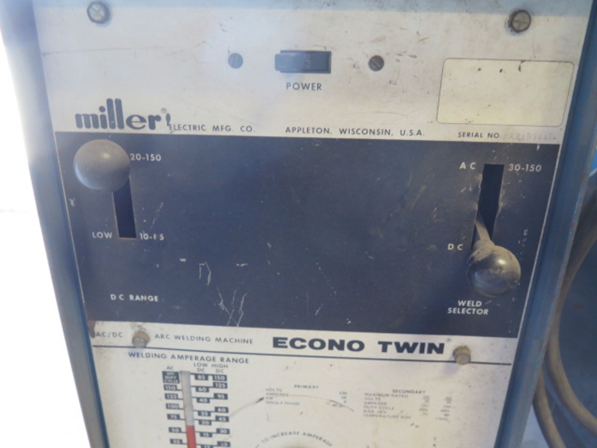 Miller Econo Twin Arc Welding Power Source (SOLD AS-IS - NO WARRANTY) - Image 4 of 4