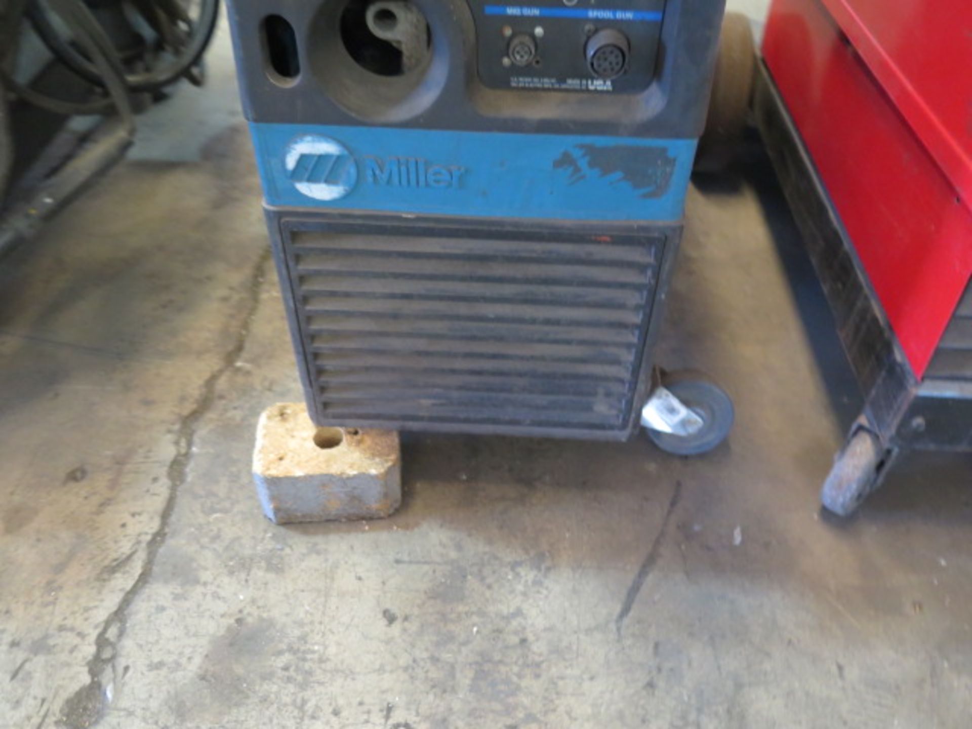 Miller Millermatic 300 Arc Welding Power Source / Wire Feeder (HAS BROKEN FRONT WHEELS) (SOLD AS- - Image 3 of 5