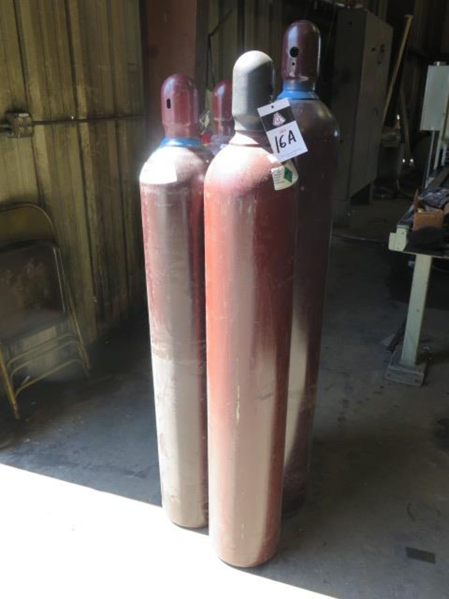 Welding Gas Cylinders (4) (SOLD AS-IS - NO WARRANTY)