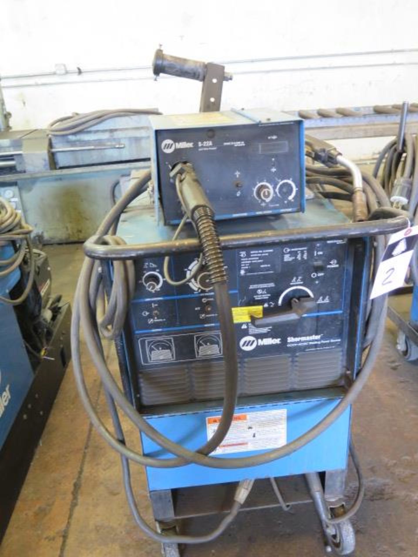 Miller Shomaster 300 CC/CV-AC/DC Arc Welding Power Source w/Miller S-22A Wire Feede, SOLD AS IS - Image 3 of 7