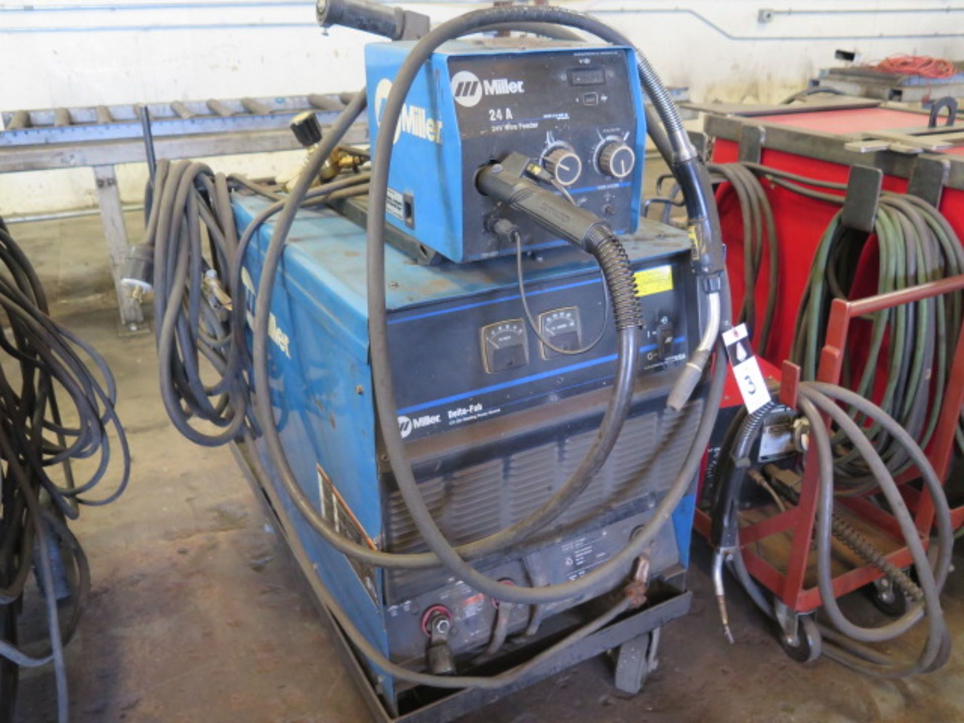 Miller Delta-Fab CV-DC Arc Welding Power Source w/ Miller 24A Wire Feeder (SOLD AS-IS - NO