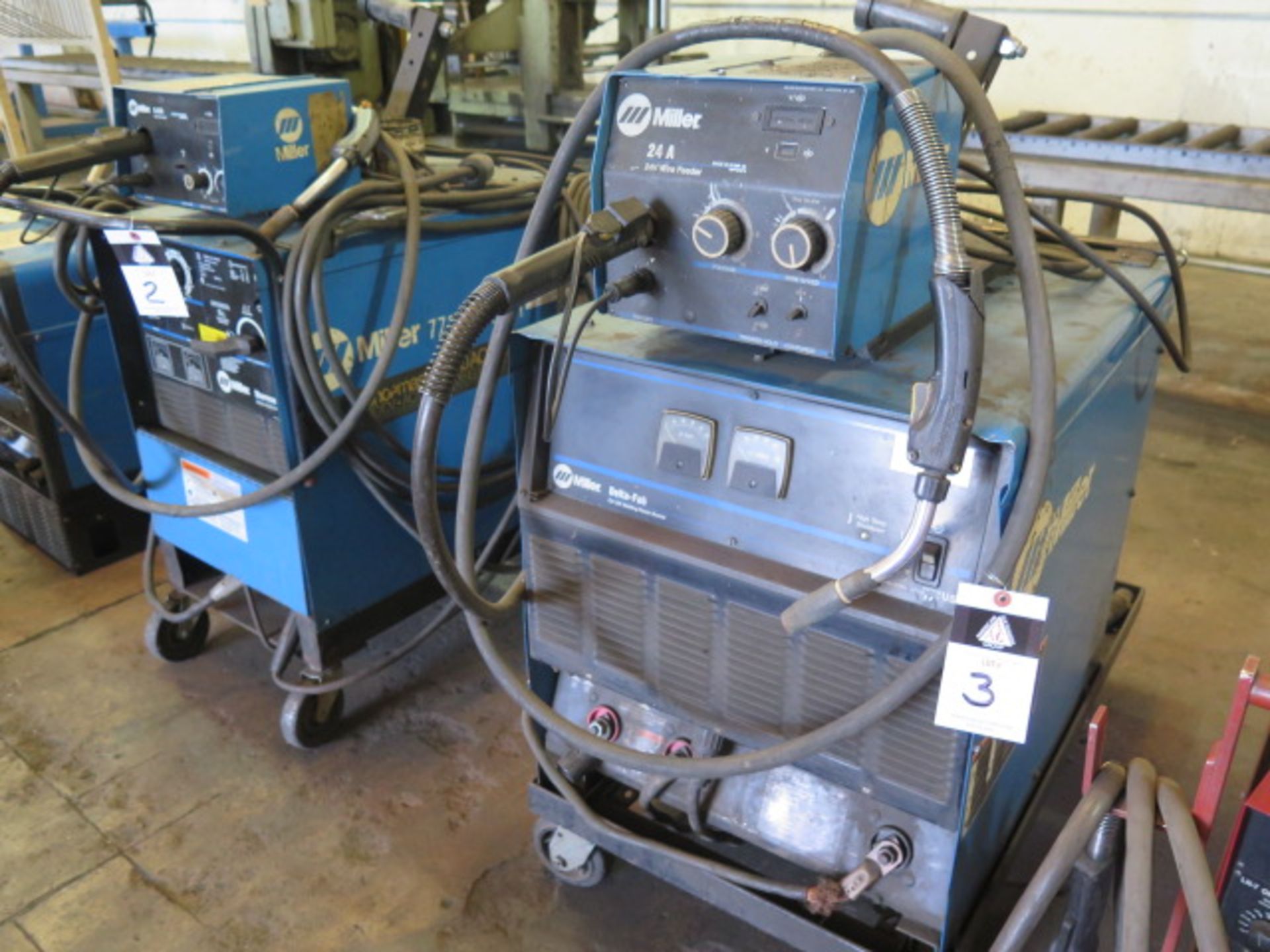 Miller Delta-Fab CV-DC Arc Welding Power Source w/ Miller 24A Wire Feeder (SOLD AS-IS - NO - Image 3 of 10