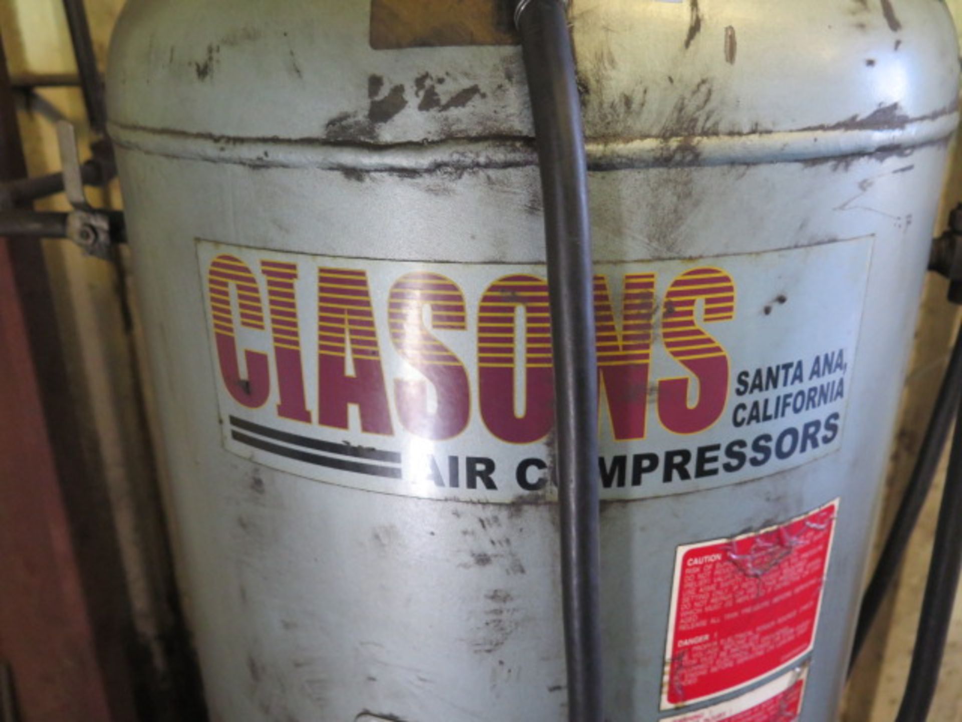 Ciasons 5Hp Vertical Air Compressor w/ 3-Stage Pump, 60 Gallon Tank (SOLD AS-IS - NO WARRANTY) - Image 4 of 5