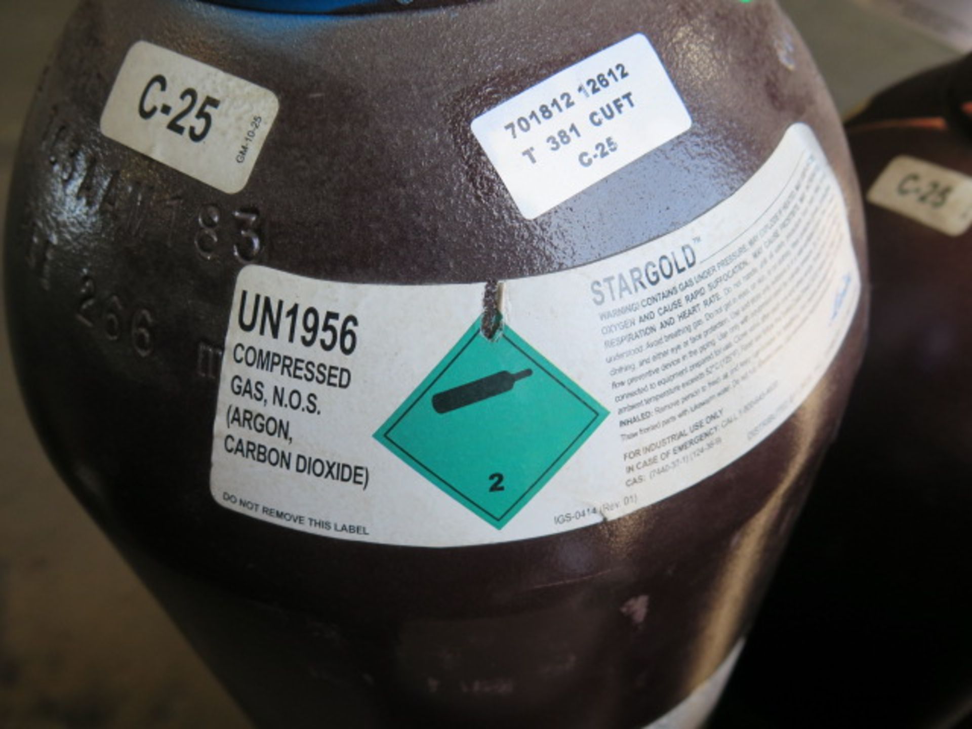 Welding Gas Cylinders (4) (SOLD AS-IS - NO WARRANTY) - Image 4 of 5