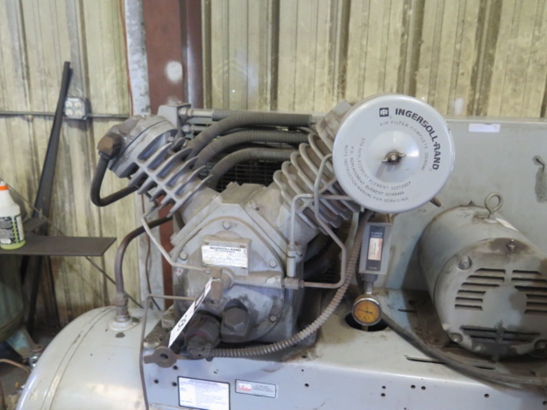 Ingersoll Rand 10/7,5Hp Horizontal Air Compressor w/ 2-Stage Pump, 120 Gallon Tank (SOLD AS-IS - - Image 4 of 8