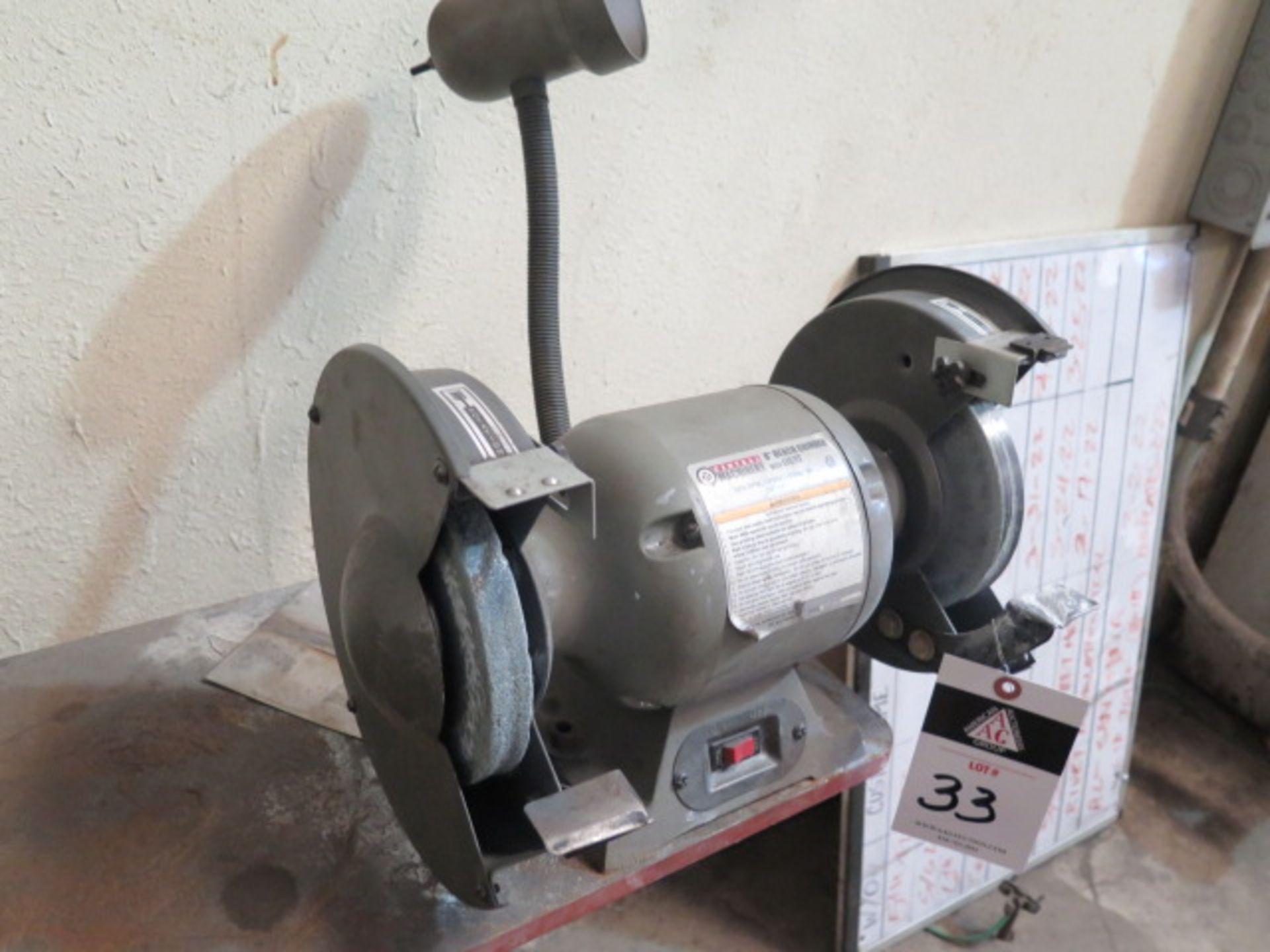 Central Machinery 8" Pedestal Grinder (SOLD AS-IS - NO WARRANTY) - Image 3 of 6