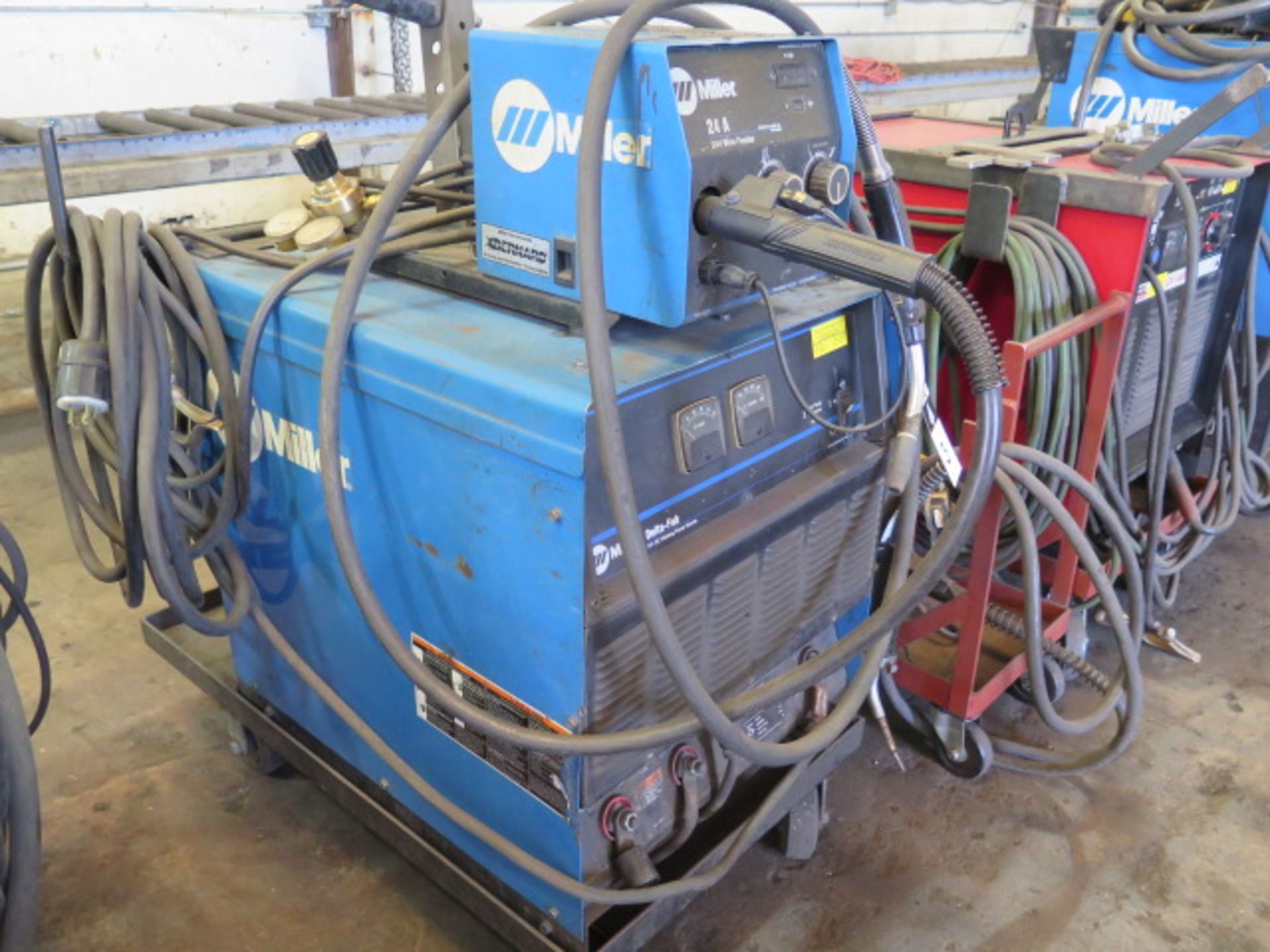 Miller Delta-Fab CV-DC Arc Welding Power Source w/ Miller 24A Wire Feeder (SOLD AS-IS - NO - Image 2 of 10