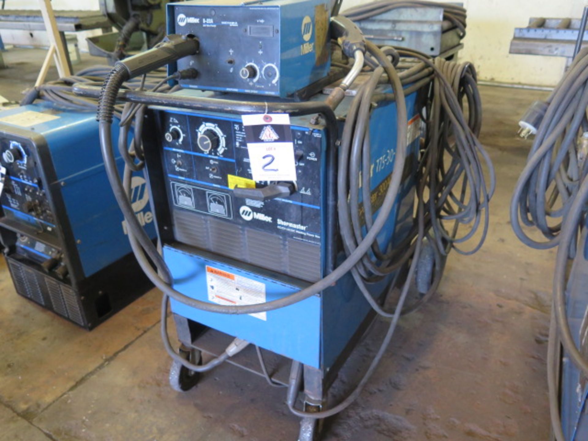 Miller Shomaster 300 CC/CV-AC/DC Arc Welding Power Source w/Miller S-22A Wire Feede, SOLD AS IS