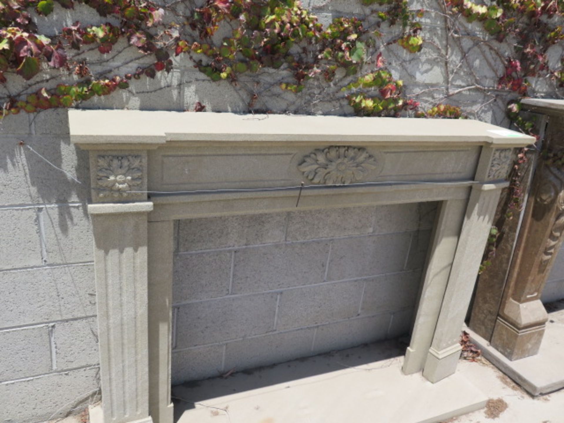 Limestone Fireplace Mantle (SOLD AS-IS - NO WARRANTY) - Image 10 of 13