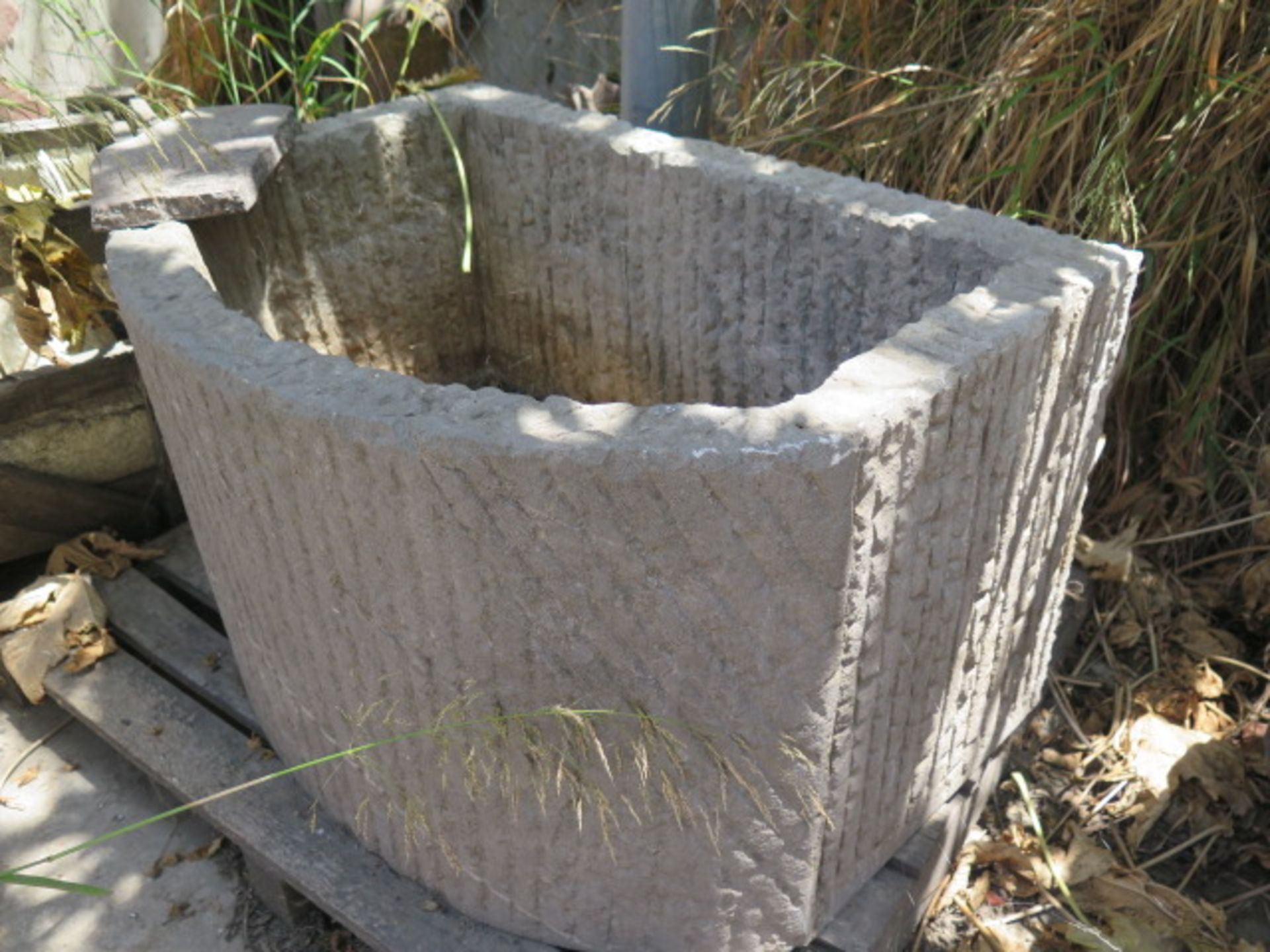 Limestone Planters (2) (SOLD AS-IS - NO WARRANTY) - Image 5 of 5