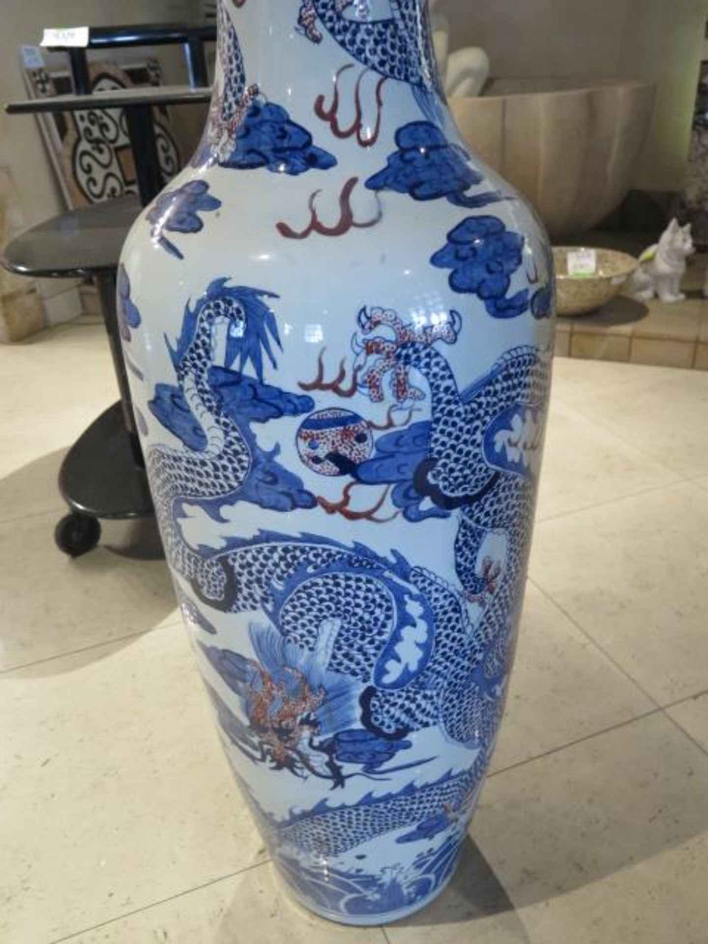 Large Asian Style Urns (SOLD AS-IS - NO WARRANTY) - Image 4 of 6