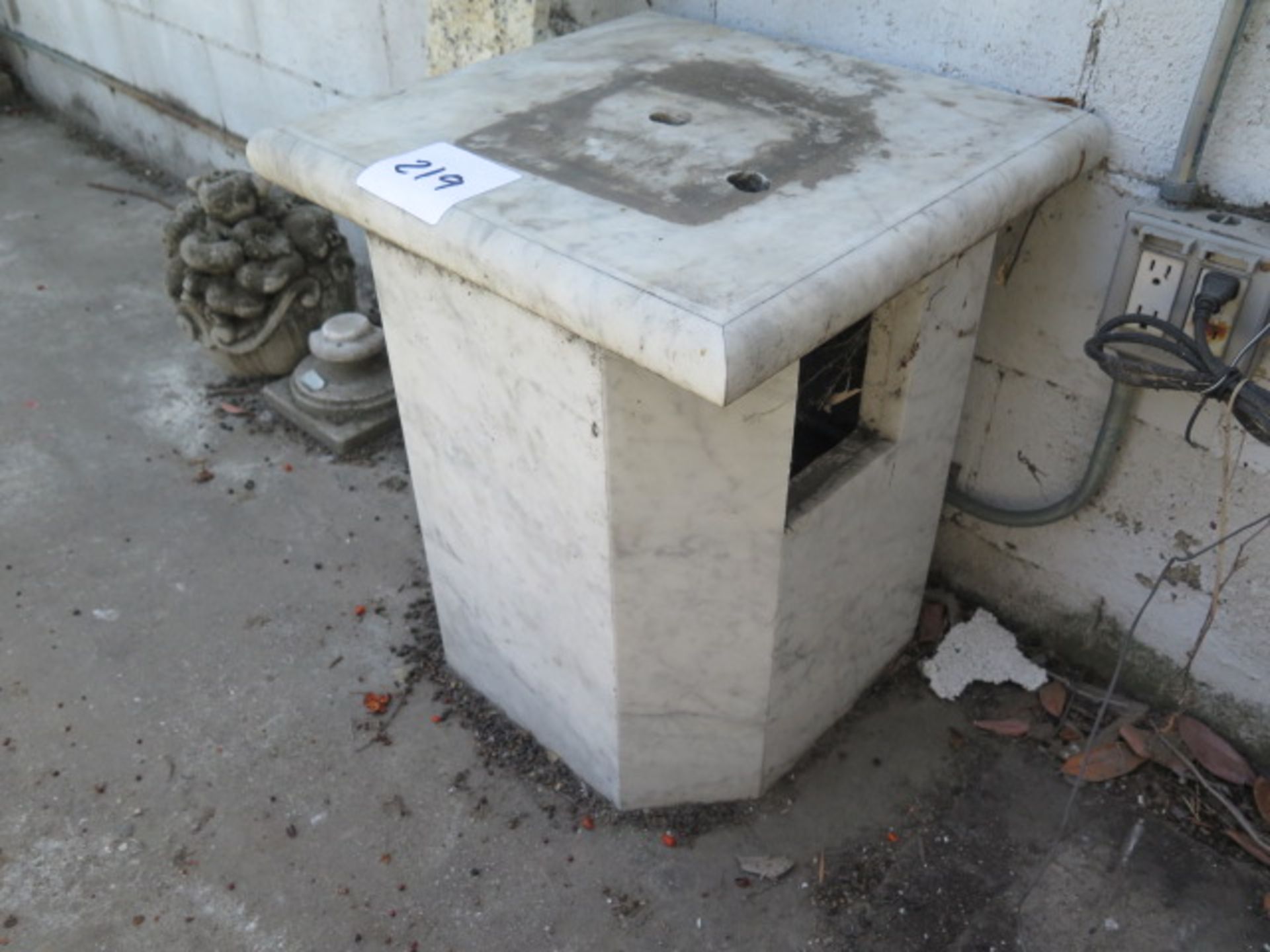 Marble Pedestal Base (SOLD AS-IS - NO WARRANTY) - Image 2 of 4