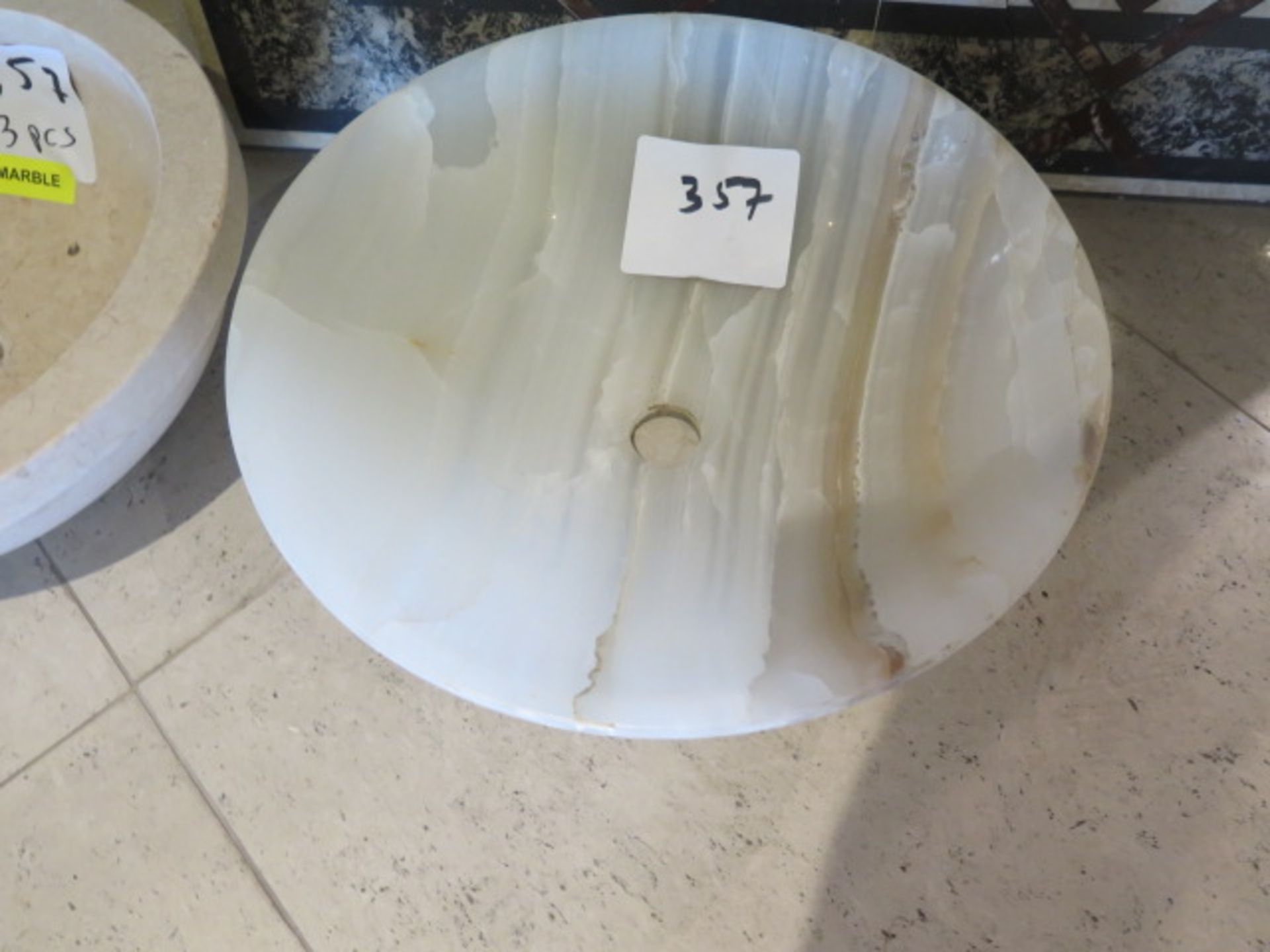 Onyx and (2) Marble Sink Basins (SOLD AS-IS - NO WARRANTY) - Image 2 of 5