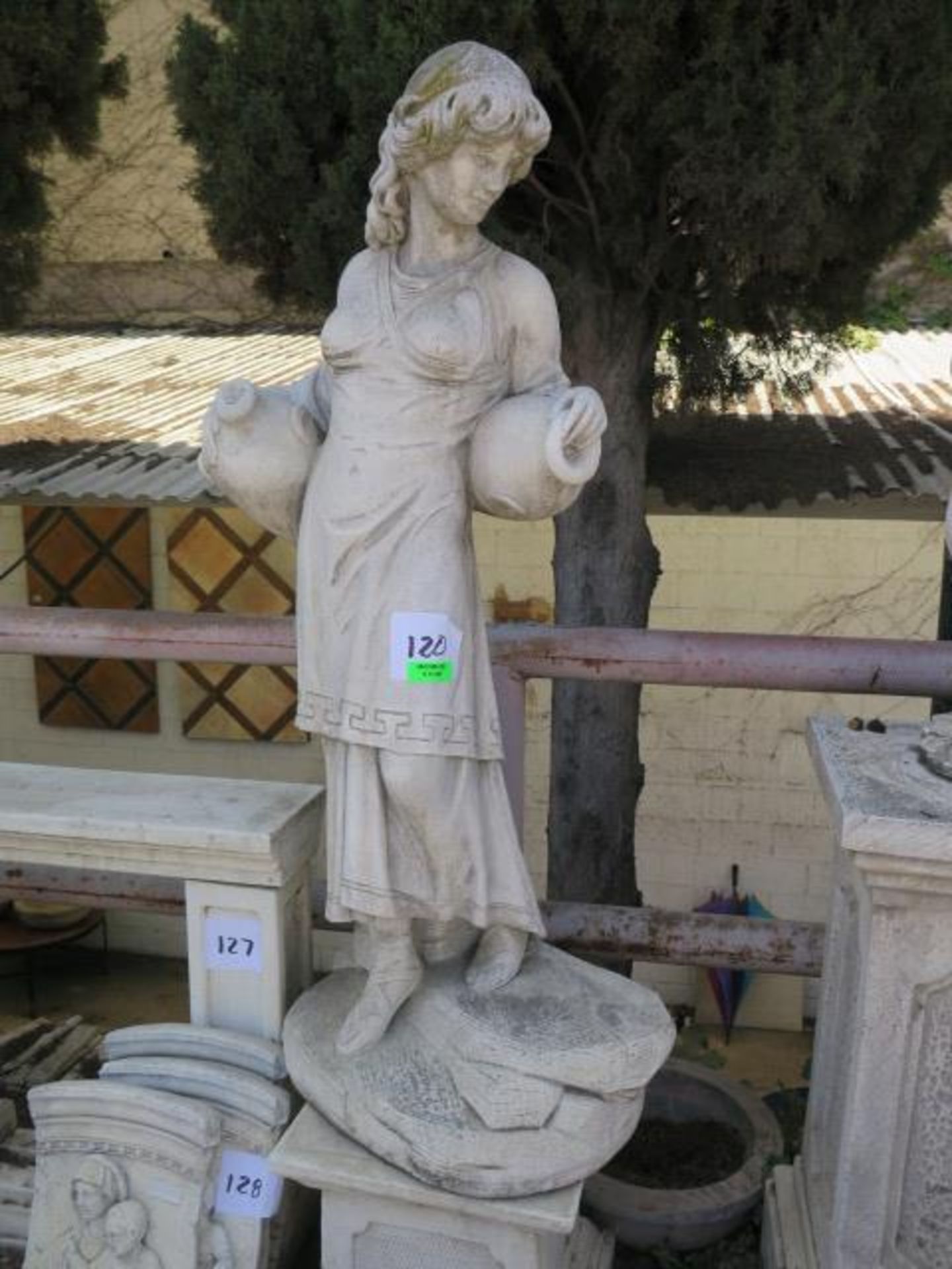 Greek ""Woman with Jars"" Statue (SOLD AS-IS - NO WARRANTY)