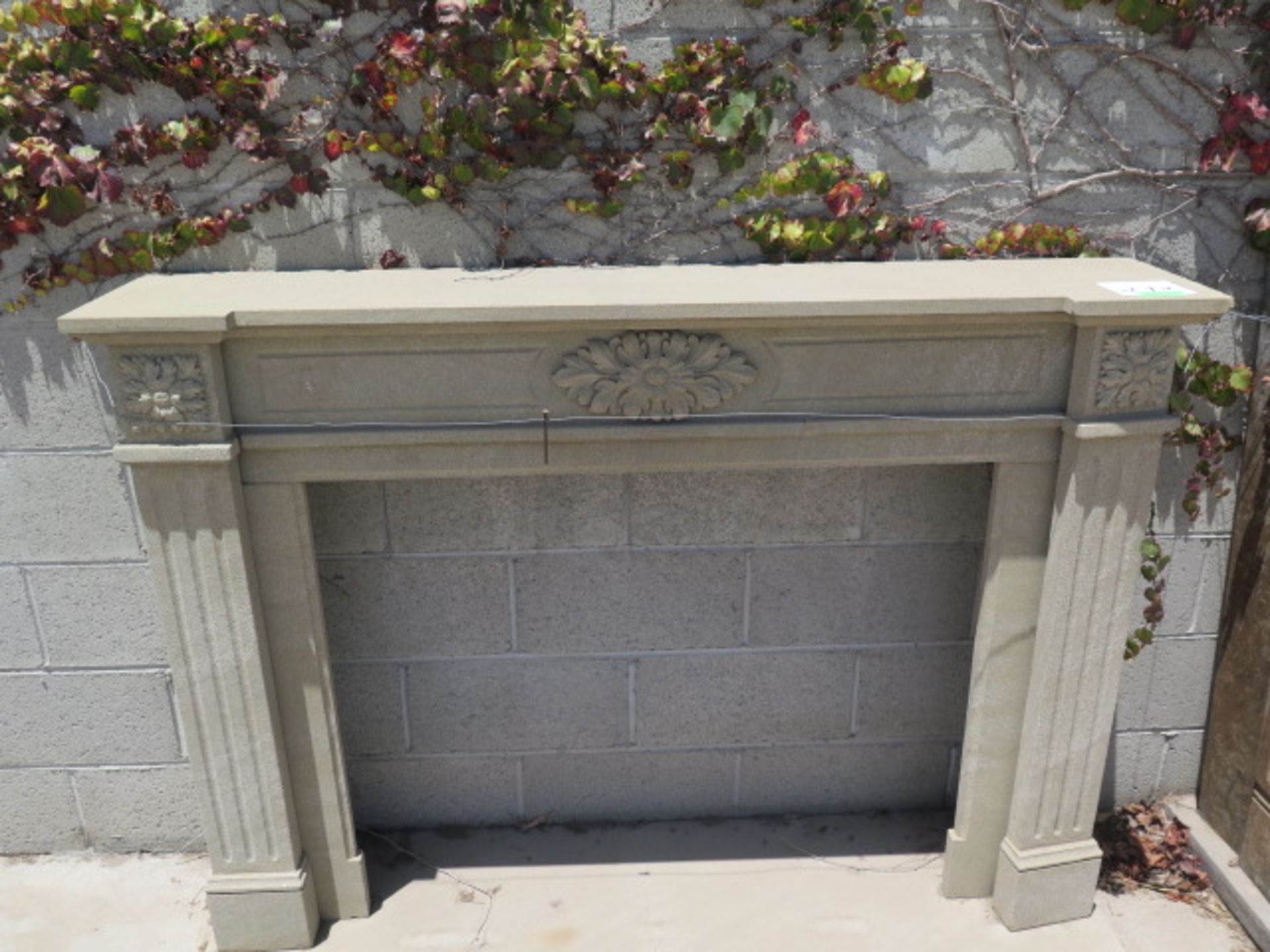 Limestone Fireplace Mantle (SOLD AS-IS - NO WARRANTY) - Image 9 of 13