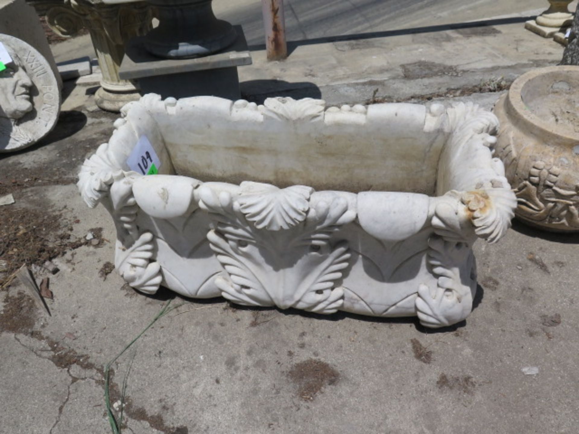 Marble Planter (SOLD AS-IS - NO WARRANTY)