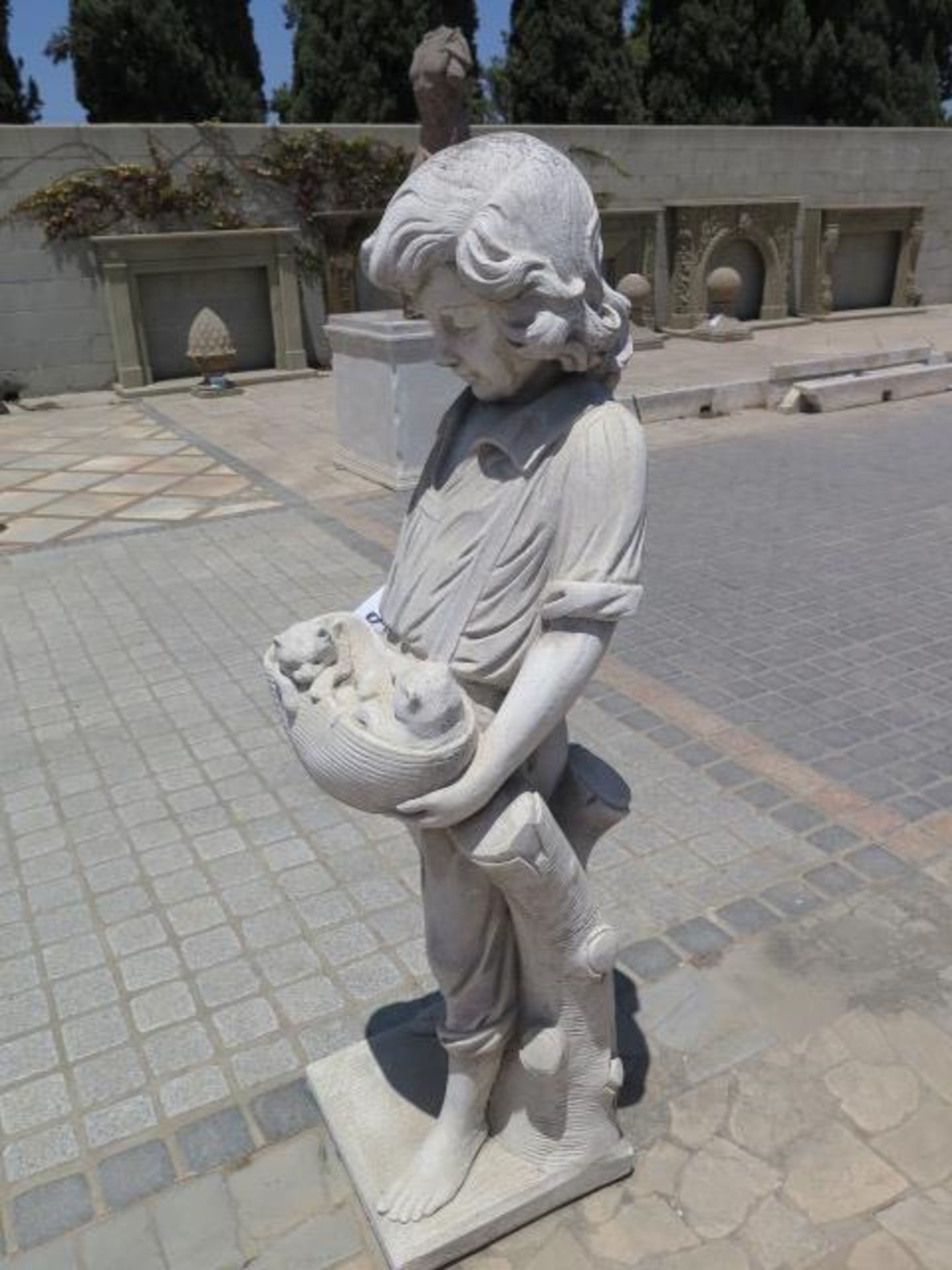 Children with Puppies Statues (2) (SOLD AS-IS - NO WARRANTY) - Image 6 of 8