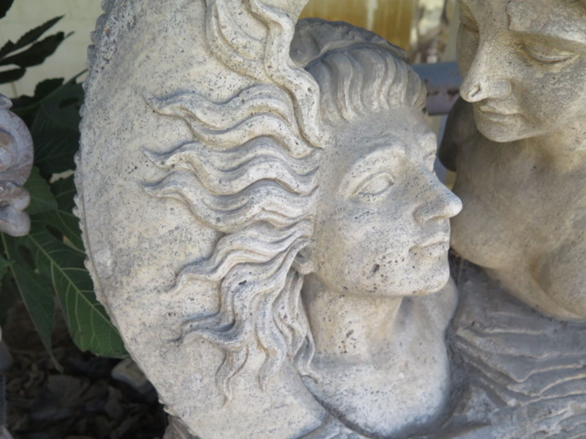 Travertine ""Two Women"" Statue w/ Base (SOLD AS-IS - NO WARRANTY) - Image 5 of 8