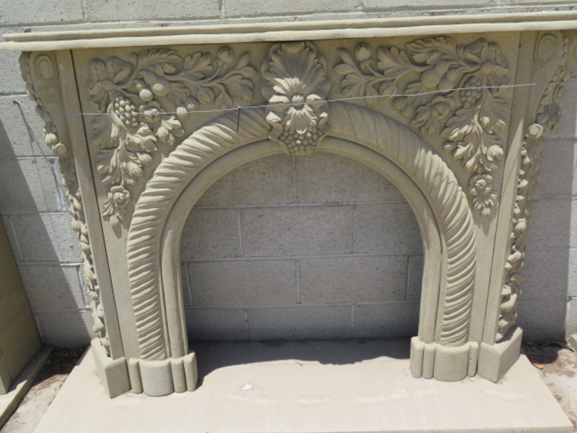 Limestone Fireplace Mantle (SOLD AS-IS - NO WARRANTY) - Image 7 of 9