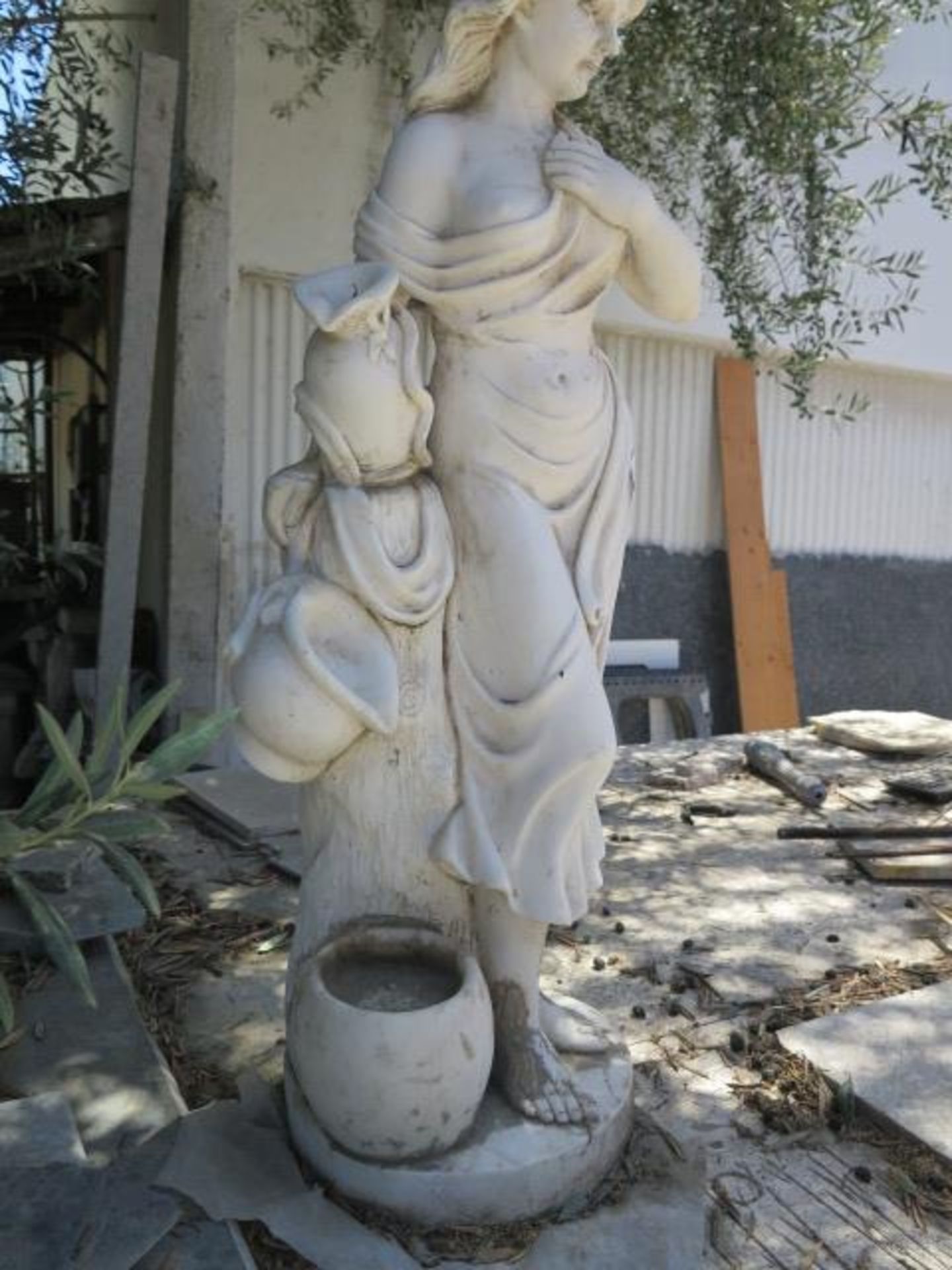 Marble ""Woman with Picher"" Statue (SOLD AS-IS - NO WARRANTY) - Image 3 of 7