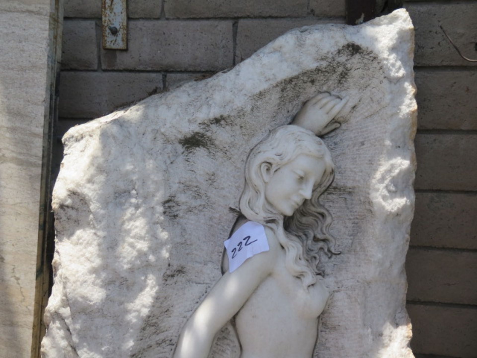 Marble Carved ""Nude Woman in Stone"" Sculpture (SOLD AS-IS - NO WARRANTY) - Image 3 of 8