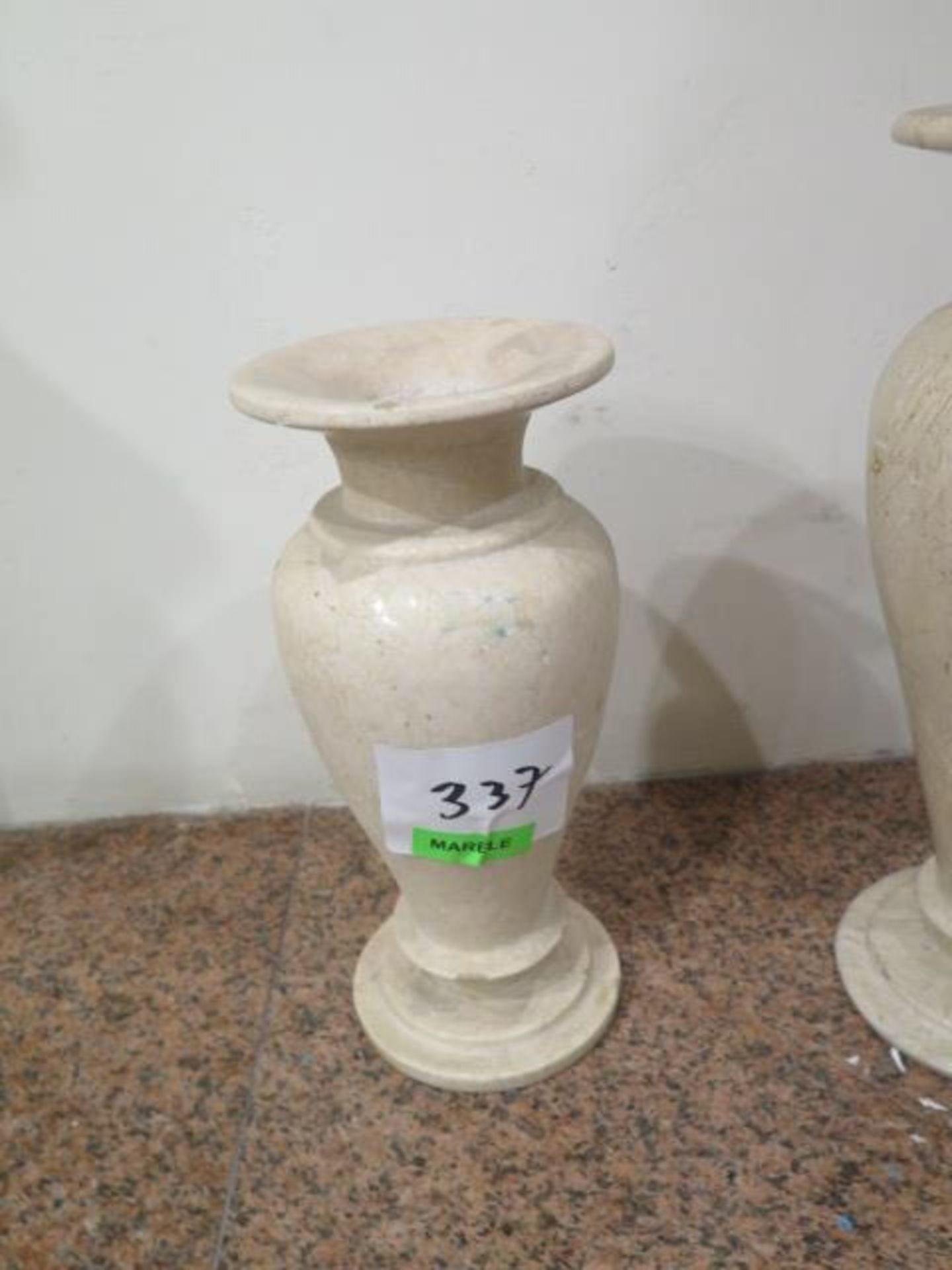 Marble Urns (2) (SOLD AS-IS - NO WARRANTY) - Image 3 of 5