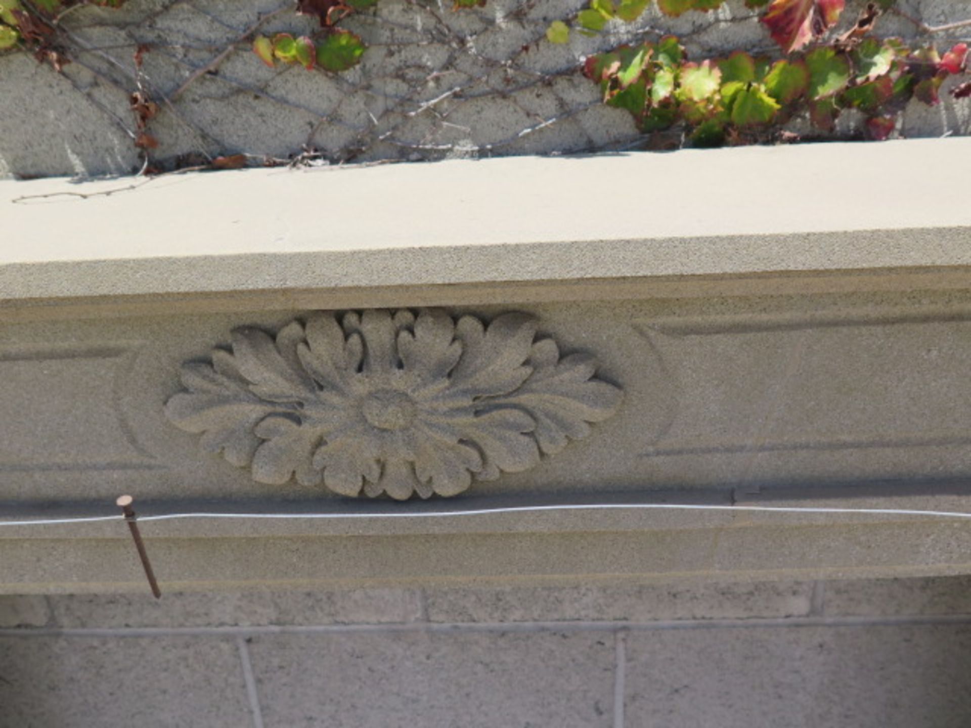 Limestone Fireplace Mantle (SOLD AS-IS - NO WARRANTY) - Image 12 of 13