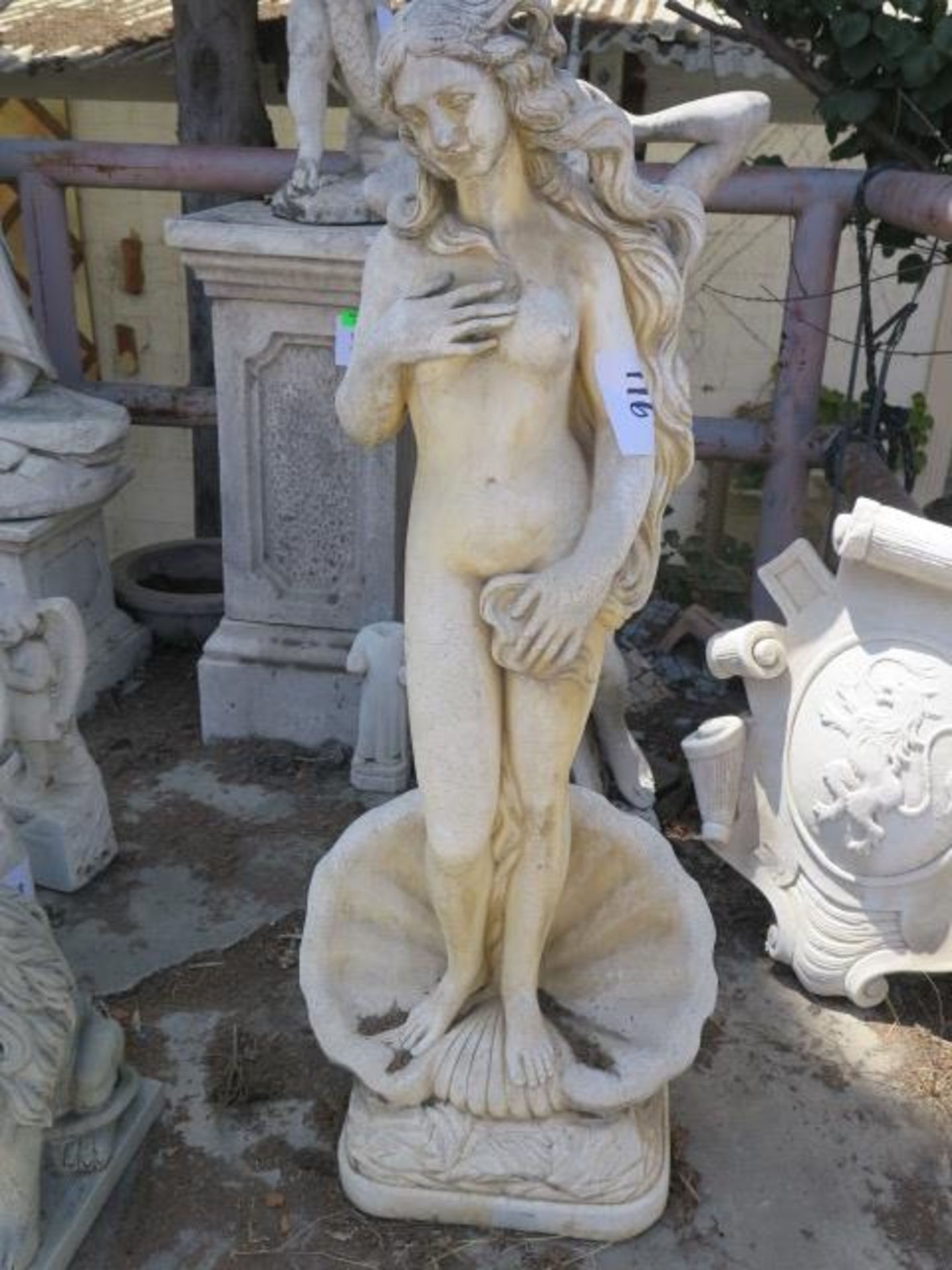 Nude Woman in Shell Statue (SOLD AS-IS - NO WARRANTY)