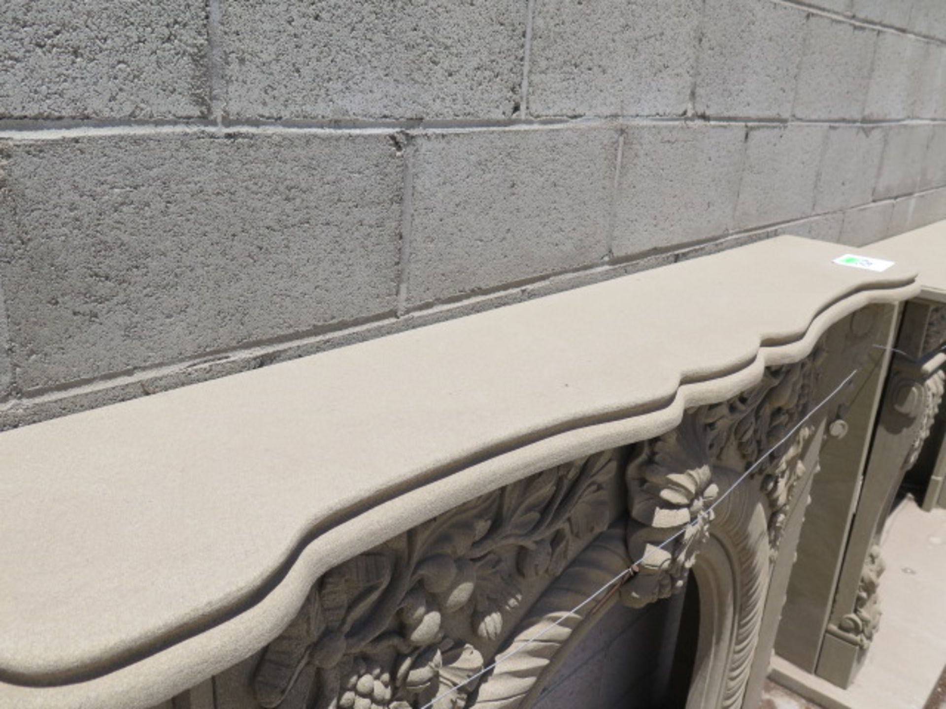 Limestone Fireplace Mantle (SOLD AS-IS - NO WARRANTY) - Image 8 of 9