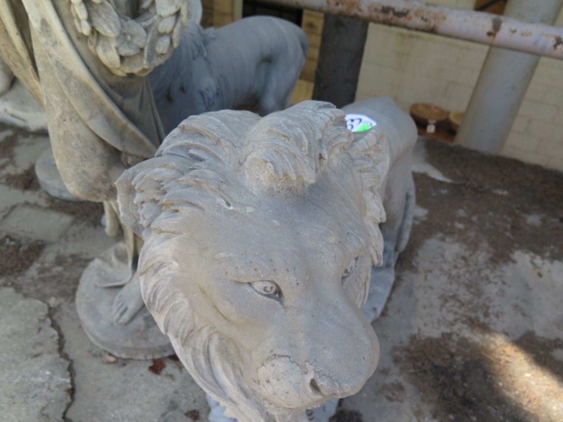 Marble Lion Statues (2) (SOLD AS-IS - NO WARRANTY) - Image 5 of 7