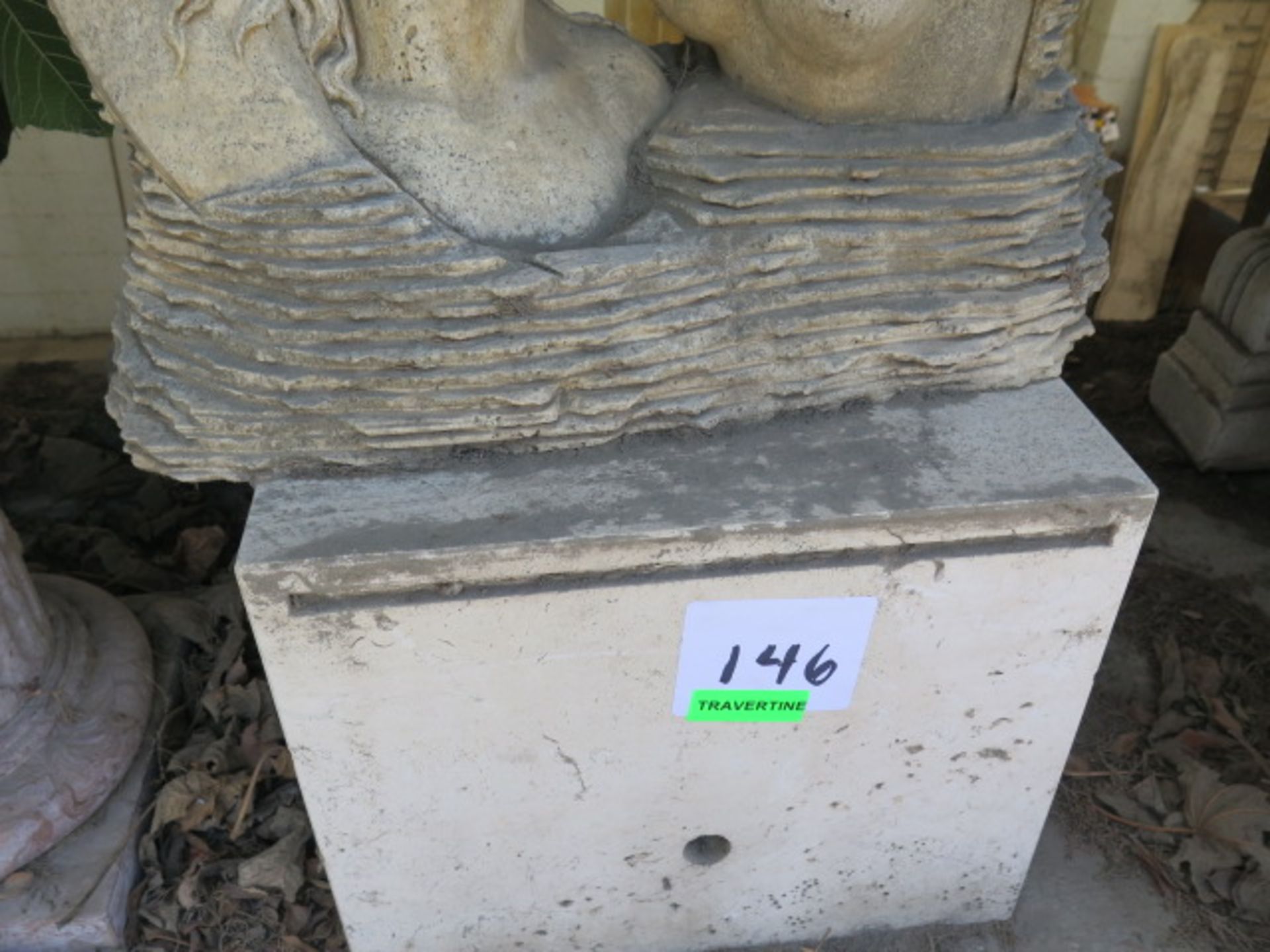 Travertine ""Two Women"" Statue w/ Base (SOLD AS-IS - NO WARRANTY) - Image 7 of 8