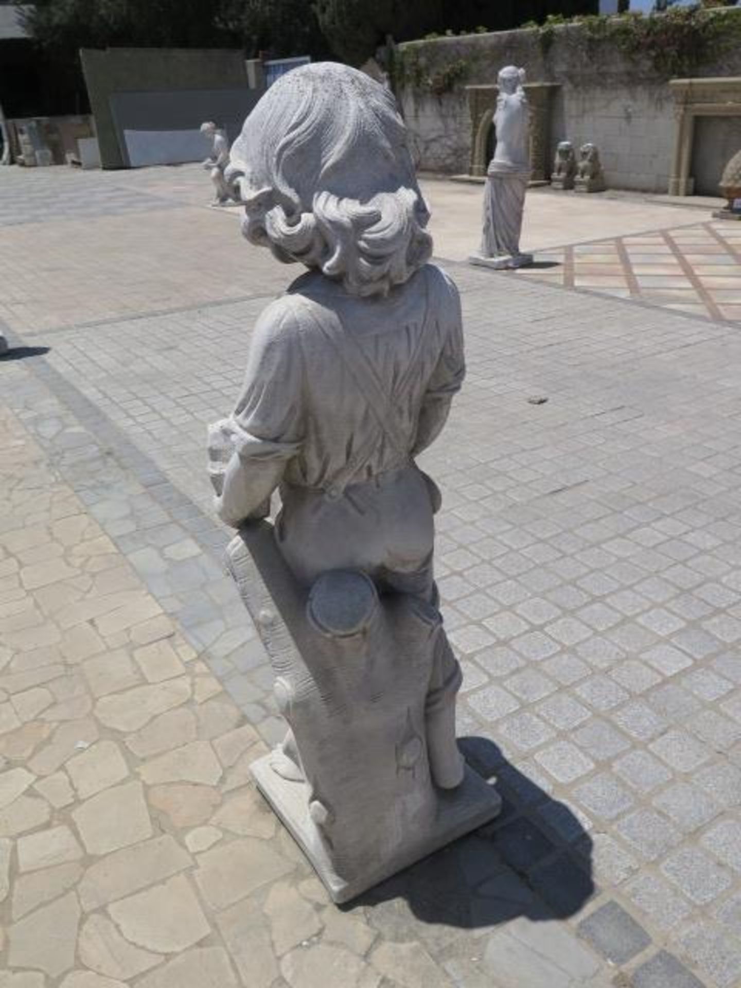 Children with Puppies Statues (2) (SOLD AS-IS - NO WARRANTY) - Image 7 of 8