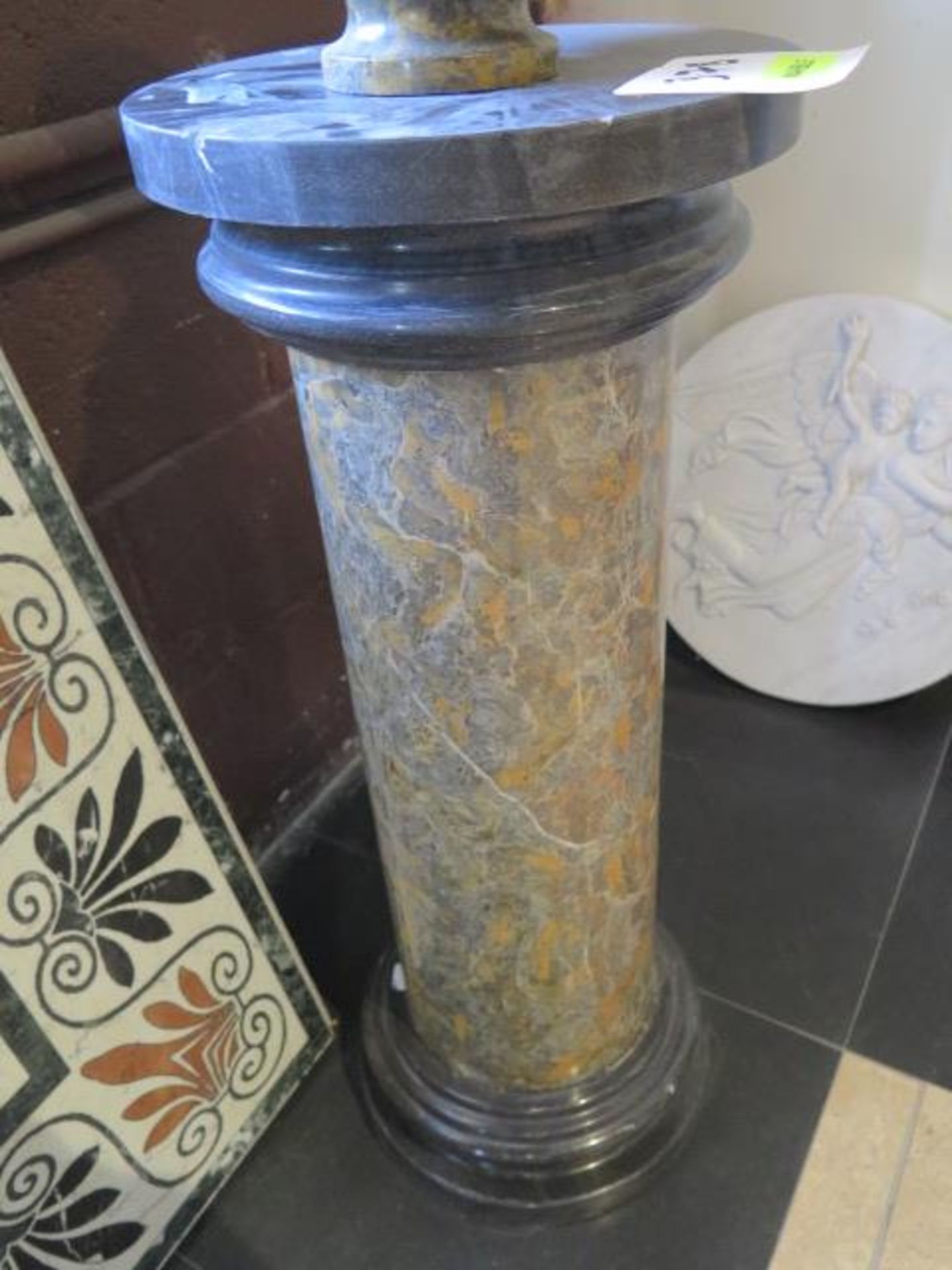 Marble Vase w/ Marble Pillar Base (SOLD AS-IS - NO WARRANTY) - Image 4 of 7