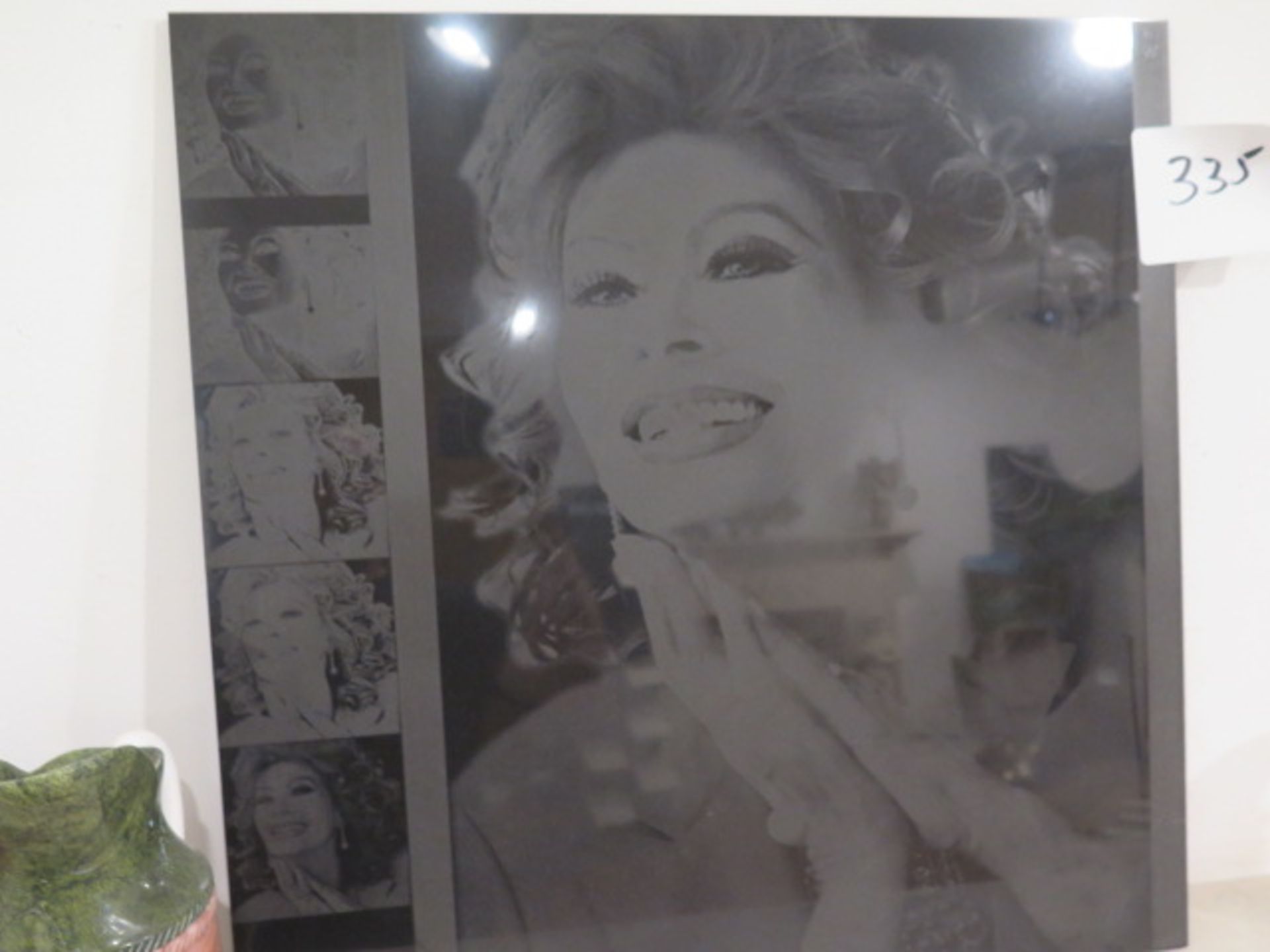 Etched Granite Picture of Sofia Loren (SOLD AS-IS - NO WARRANTY) - Image 3 of 4