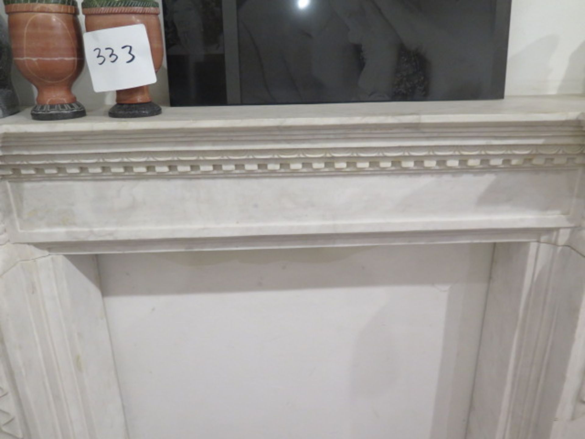 Marble Fireplace Mantle (SOLD AS-IS - NO WARRANTY) - Image 4 of 8